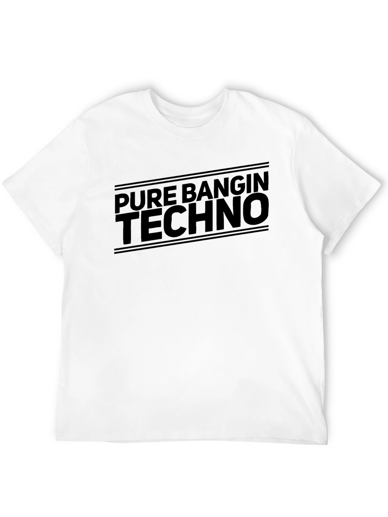 Black Pure Bangin Techno Graphic Tee - Black view 12