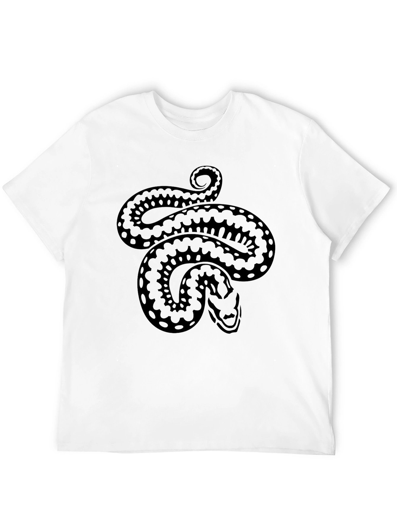 Black Snake Graphic Tee - Black Cotton Comfort view 12