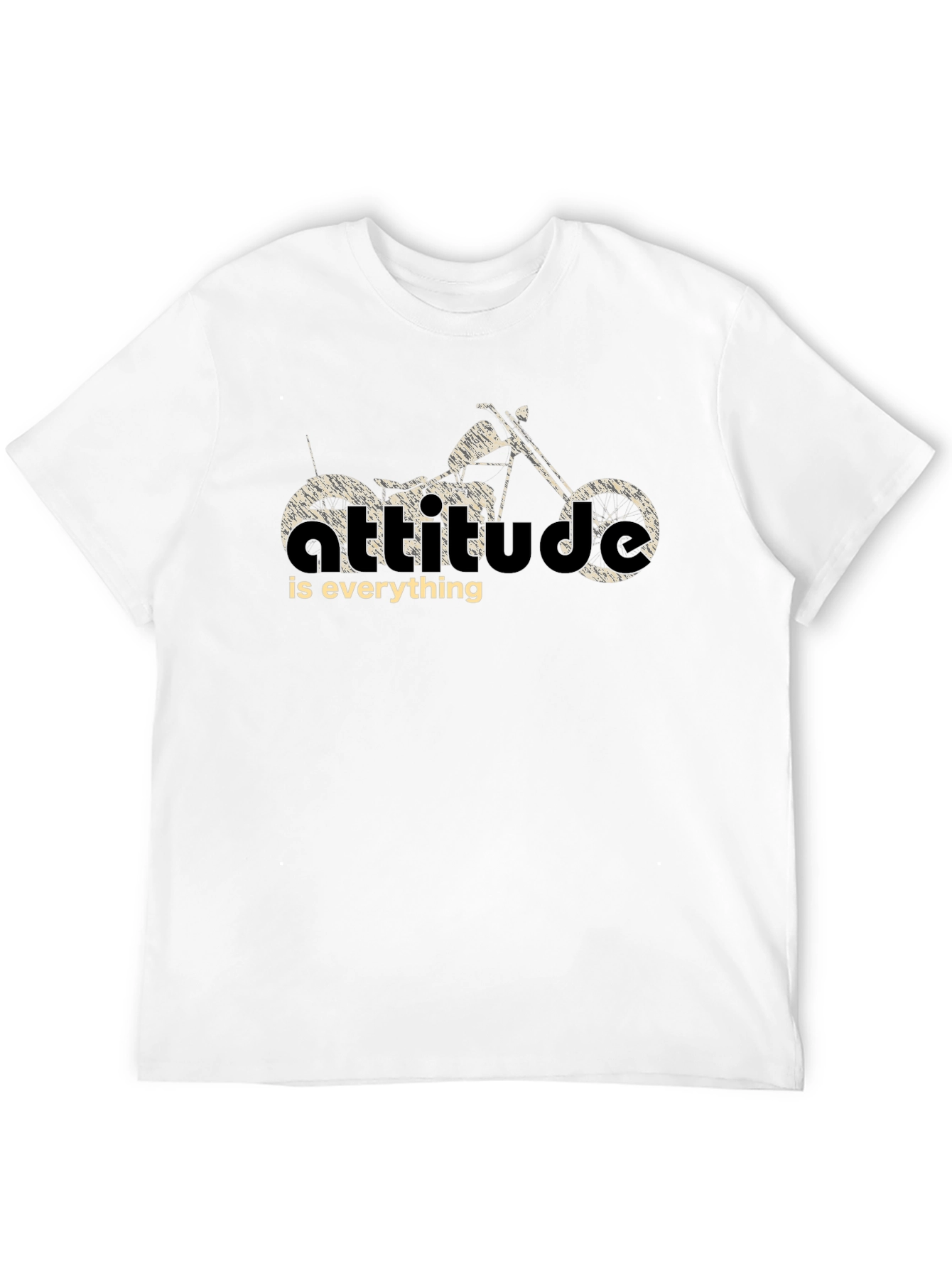 Black Attitude is Everything Motorcycle T-Shirt view 12