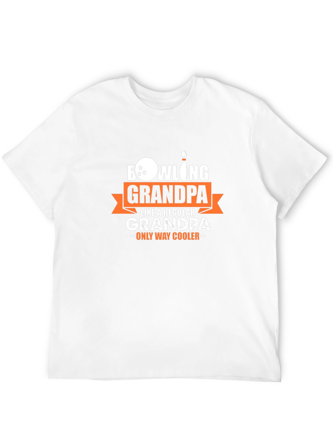 Black Bowling Grandpa T-Shirt - Cool Grandpa Graphic Tee view 12