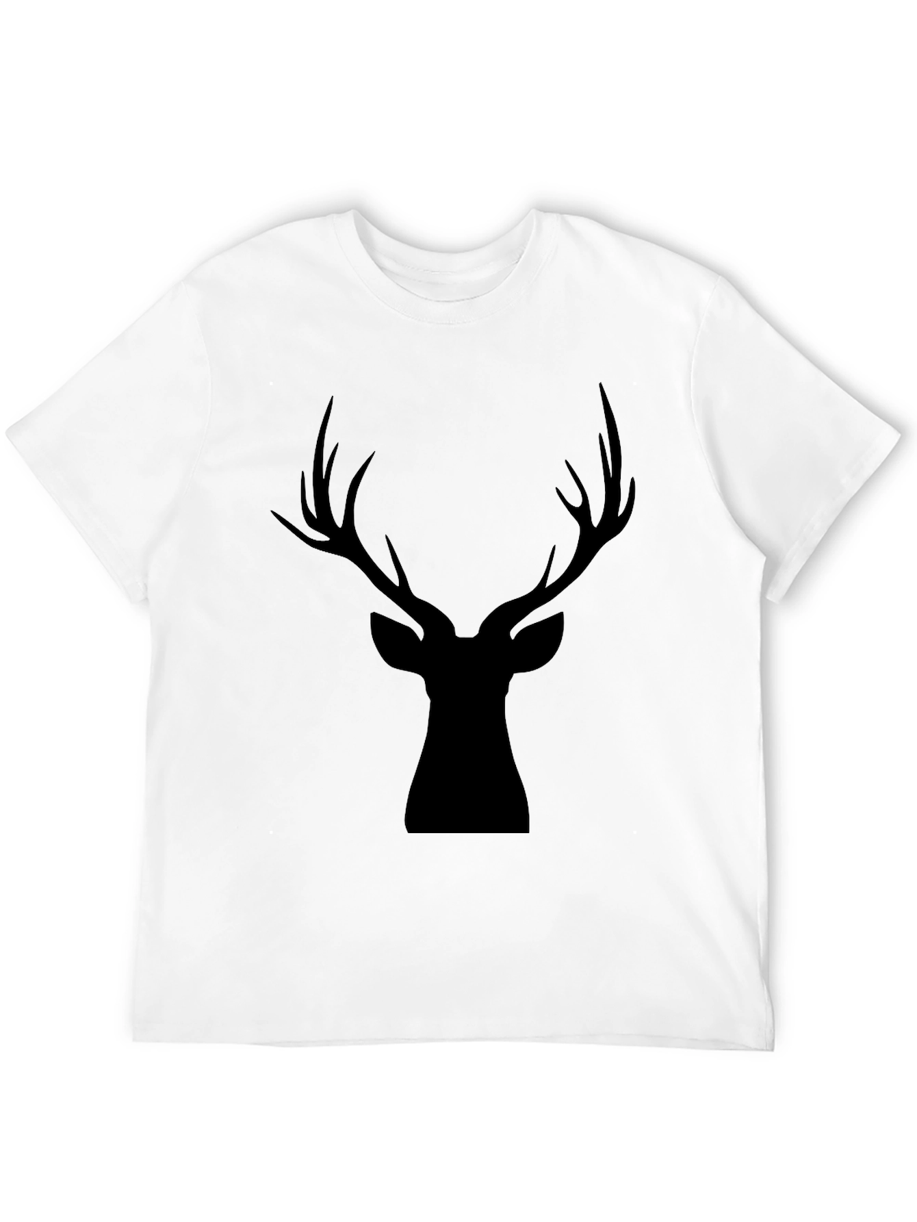Black Black Deer Silhouette Graphic Tee view 12