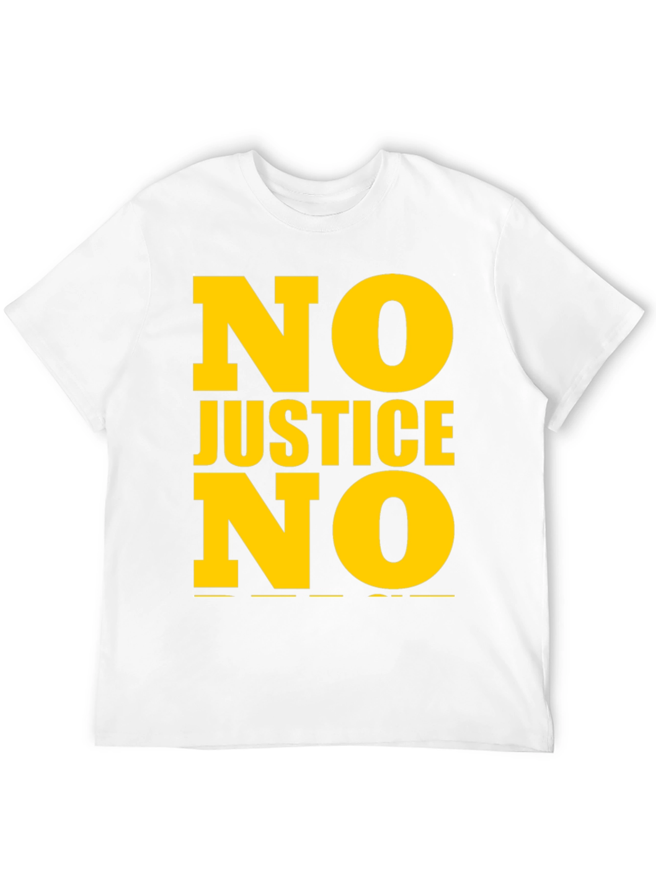 Black No Justice No Peace Graphic Tee view 12