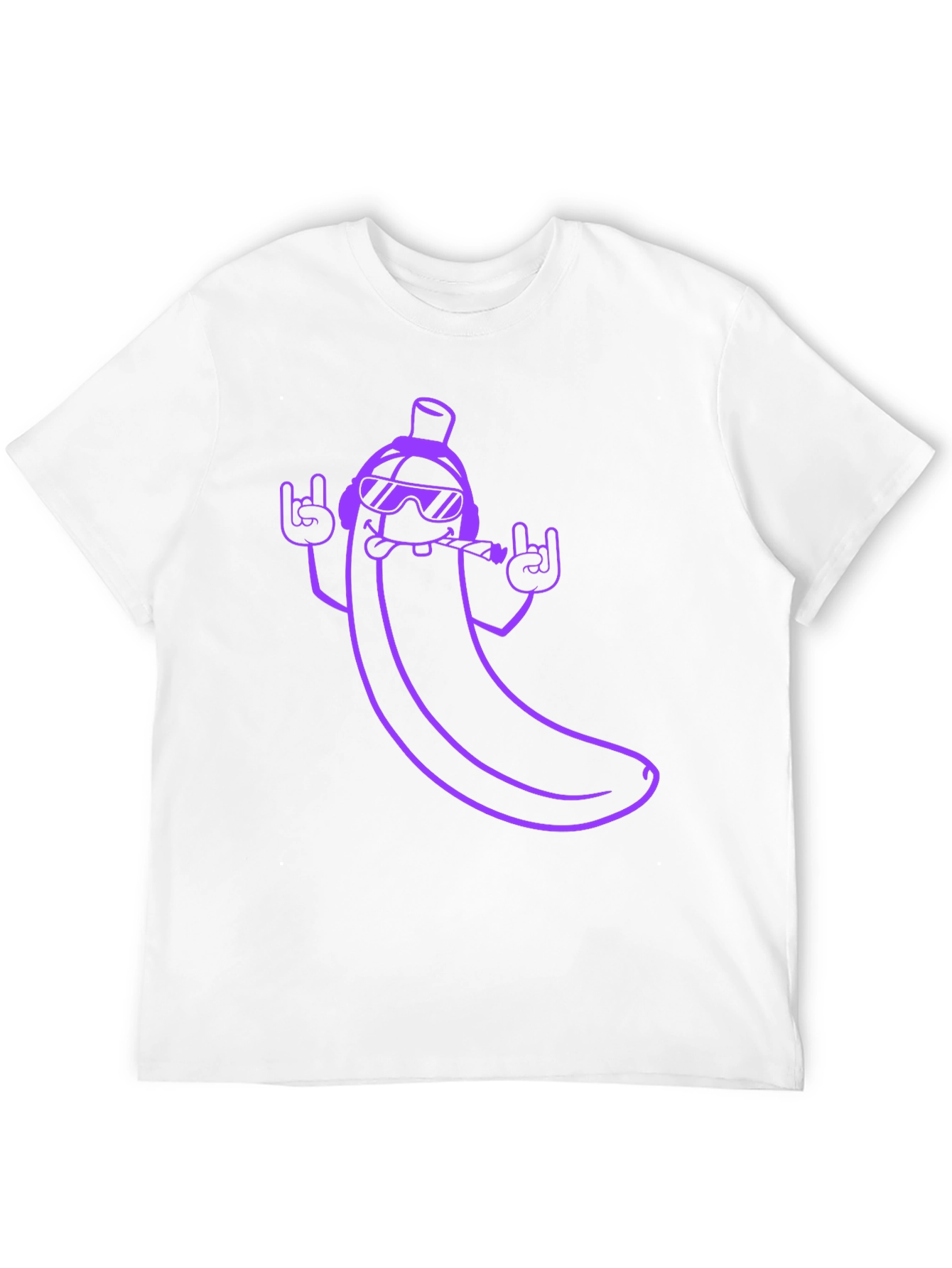 Black Cool Banana Graphic T-Shirt - Rock On Style! view 12