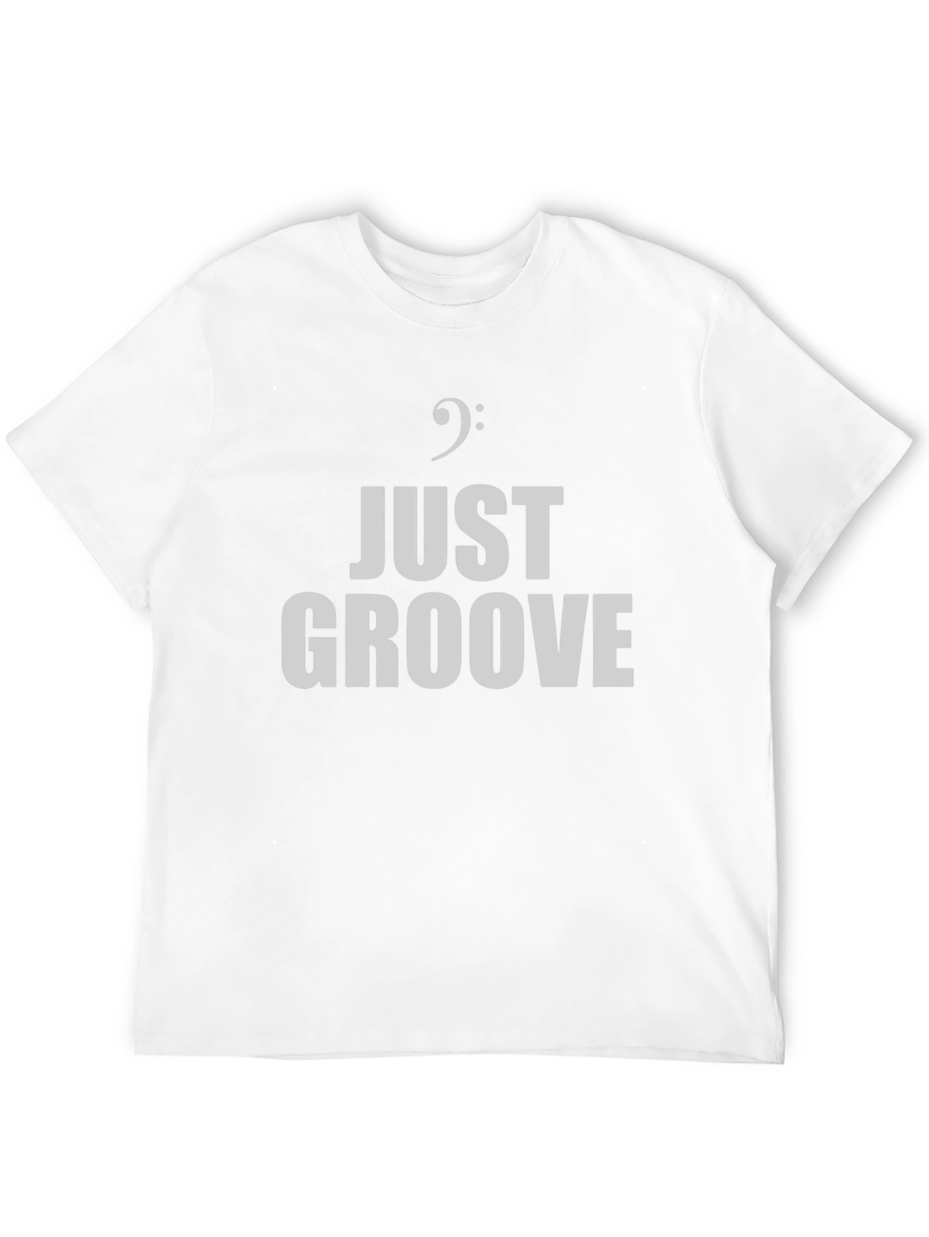 Black Just Groove Music T-Shirt - Bass Clef Graphic Tee view 12