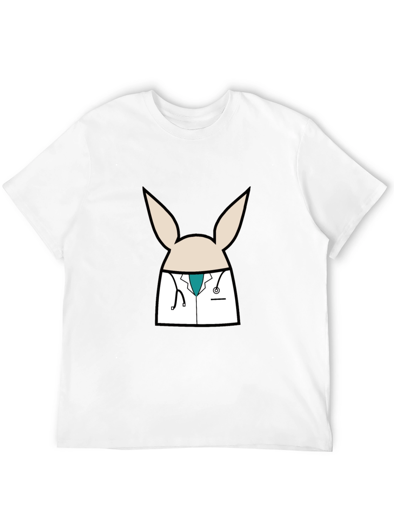Black Doctor Bunny Black T-Shirt view 12