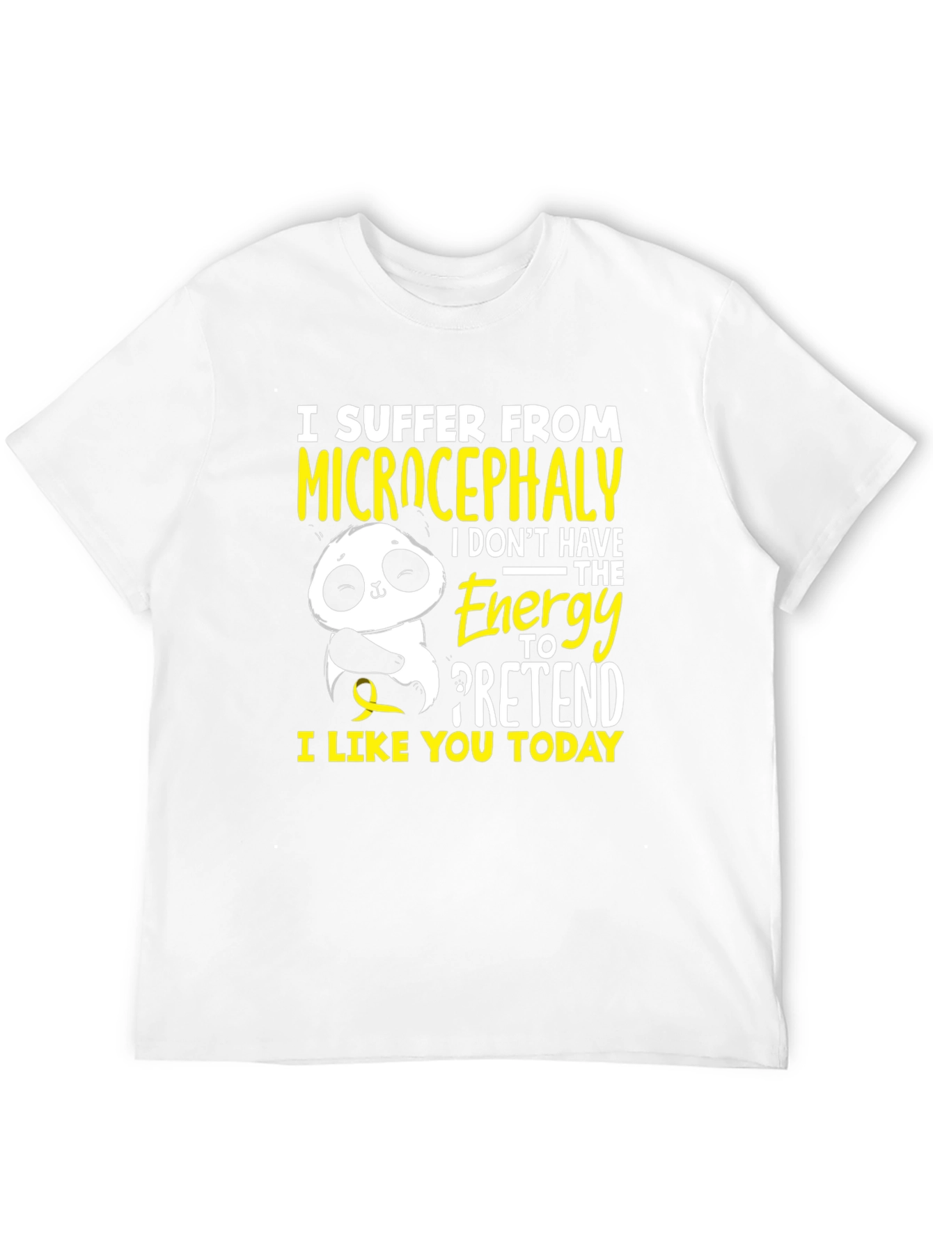 Black Microcephaly Panda T-Shirt - Energy to Pretend view 12