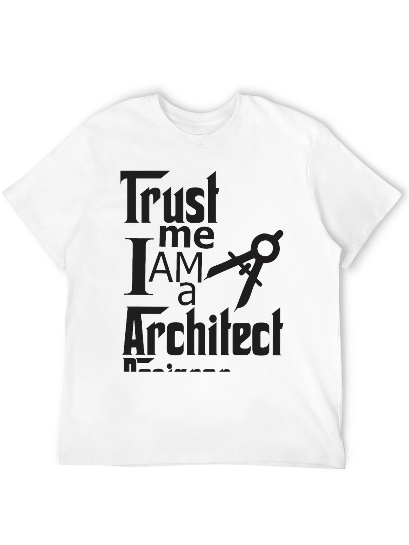 Black Trust Me I'm an Architect Black T-Shirt view 12