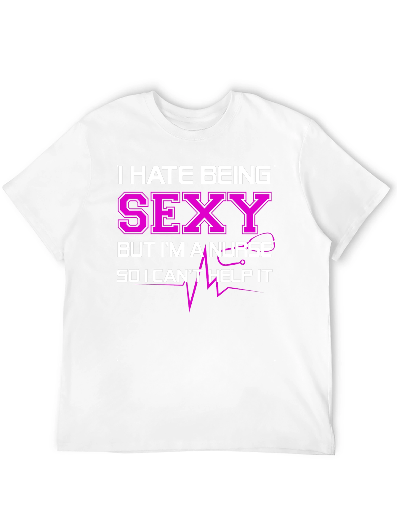 Black Funny Nurse T-Shirt - I Hate Being Sexy view 12