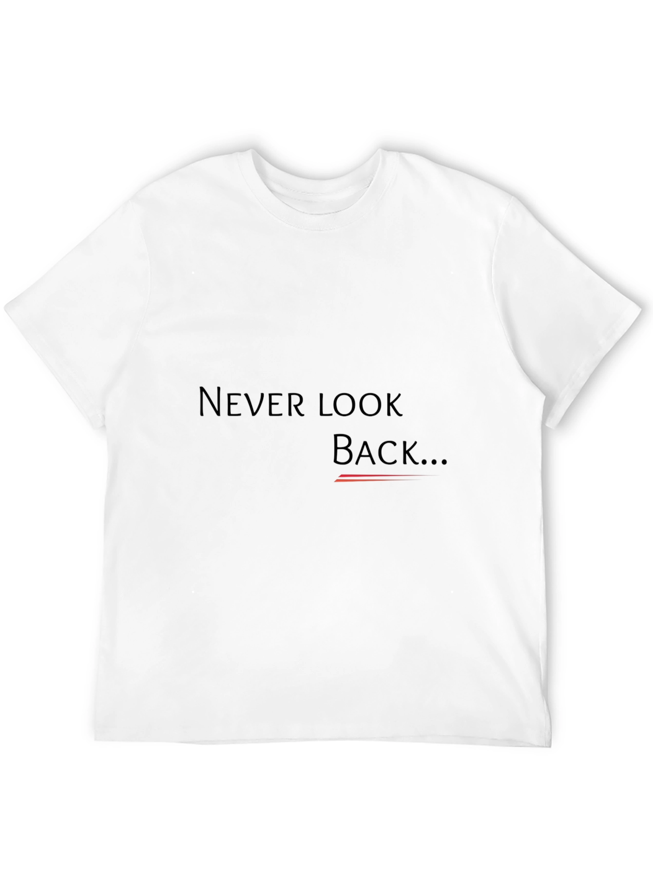 Black Never Look Back Graphic T-Shirt - Black view 12