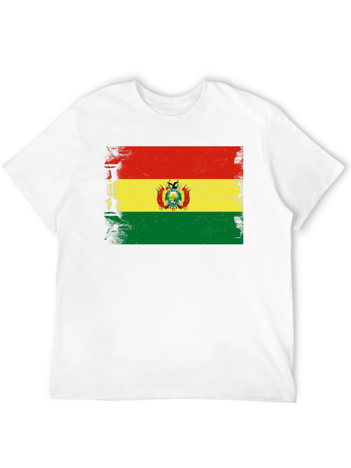 Bolivia Flag T-Shirt - Distressed Bolivian Pride Tee - 12