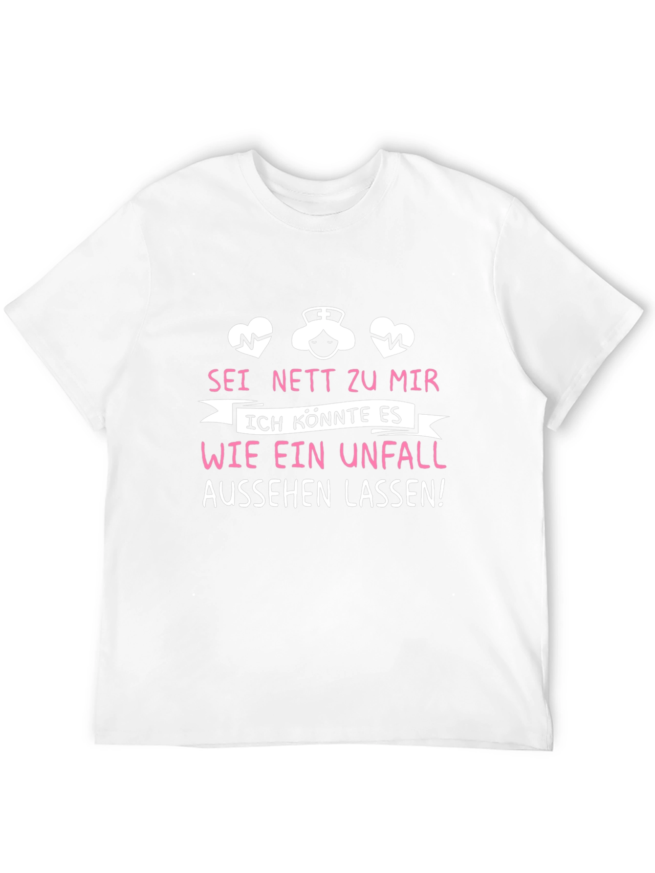 Black Funny Nurse T-Shirt - Sei Nett Zu Mir view 12