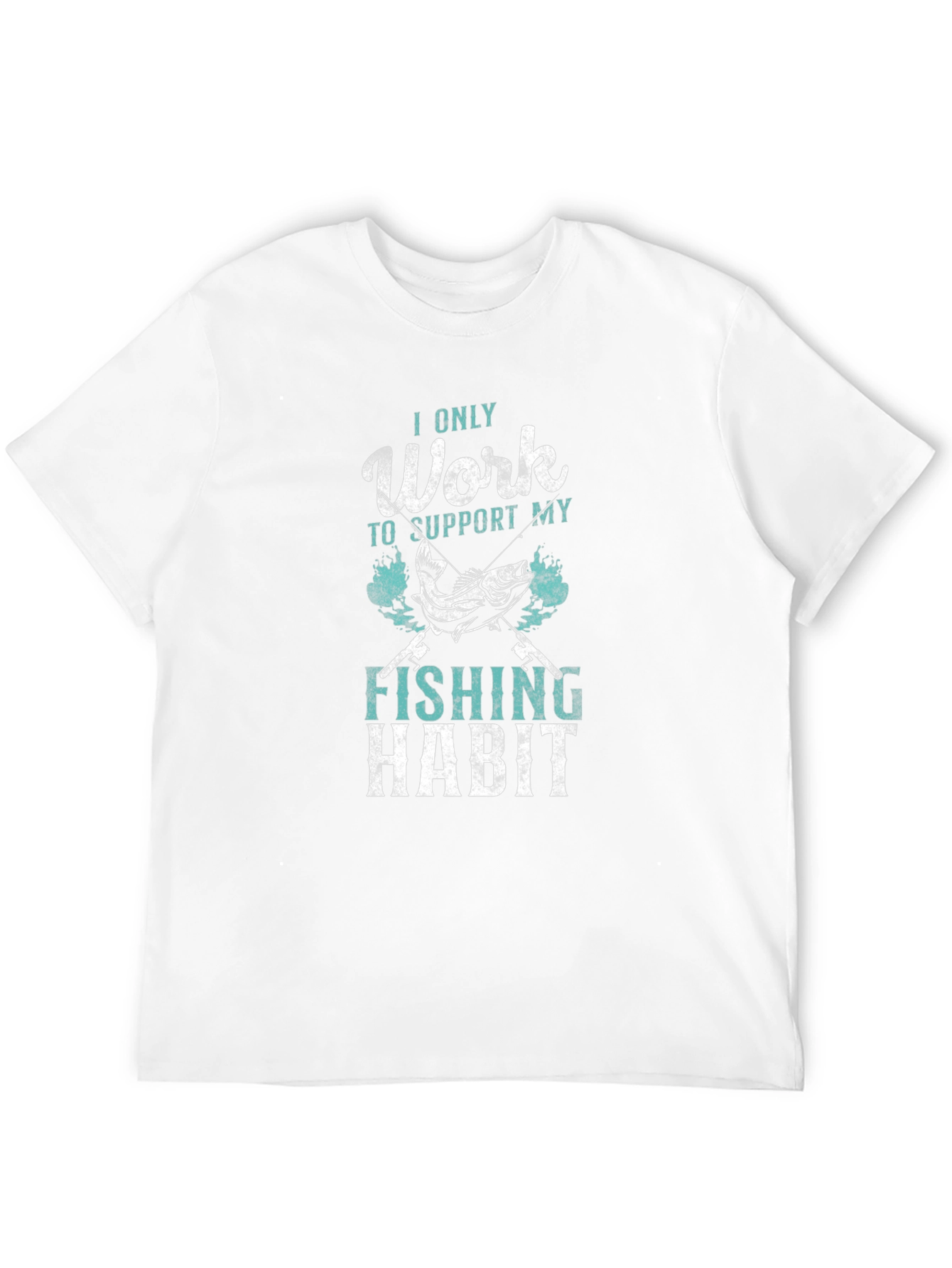 Black Fishing Habit Graphic T-Shirt - Angler Apparel view 12