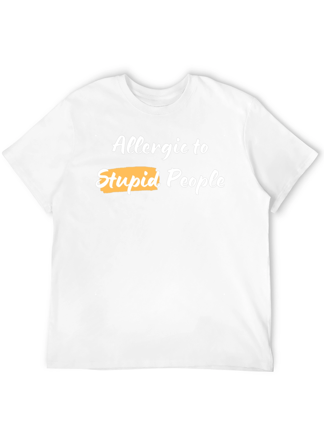 Black Allergic to Stupid People Graphic Tee view 12