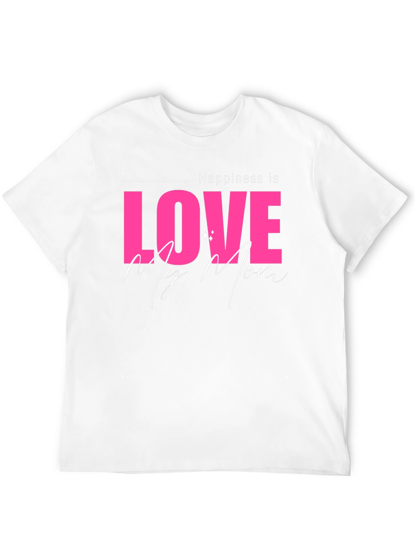 Black Happiness is Love My Mom Black T-Shirt view 12