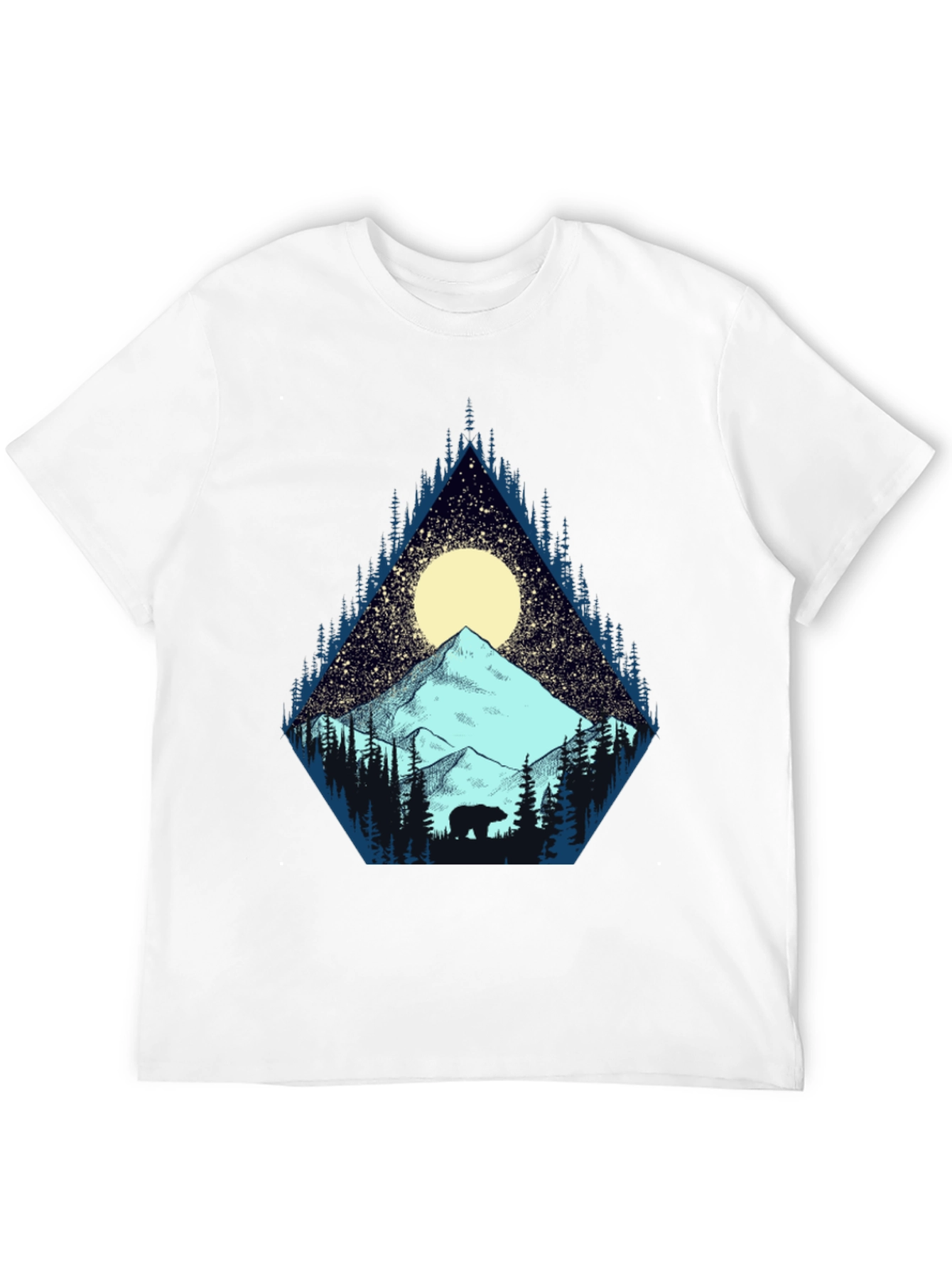 Black Mountain Bear Graphic Tee - Nature Adventure Shirt view 12