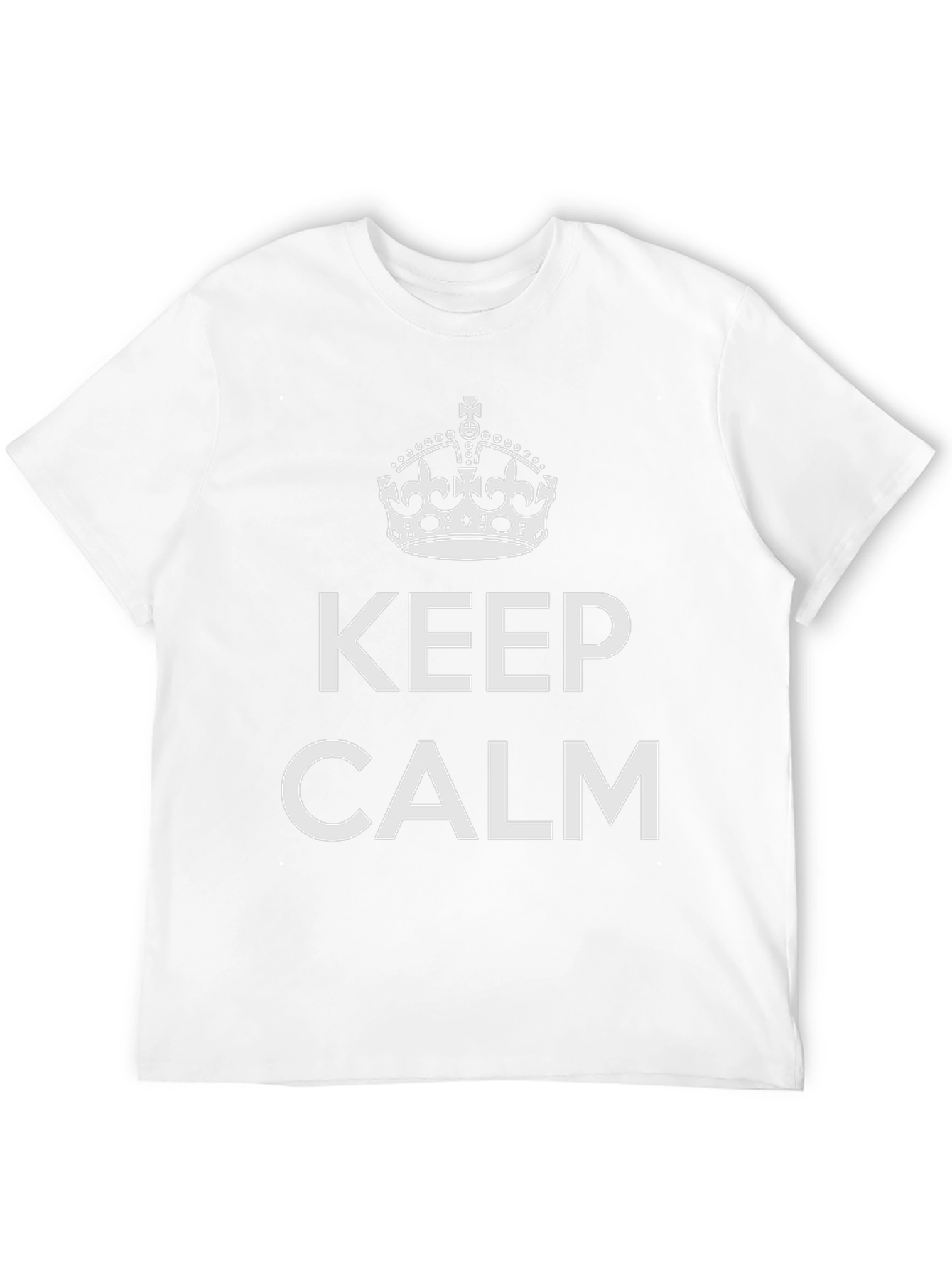 Black Keep Calm Graphic Tee - Black view 12