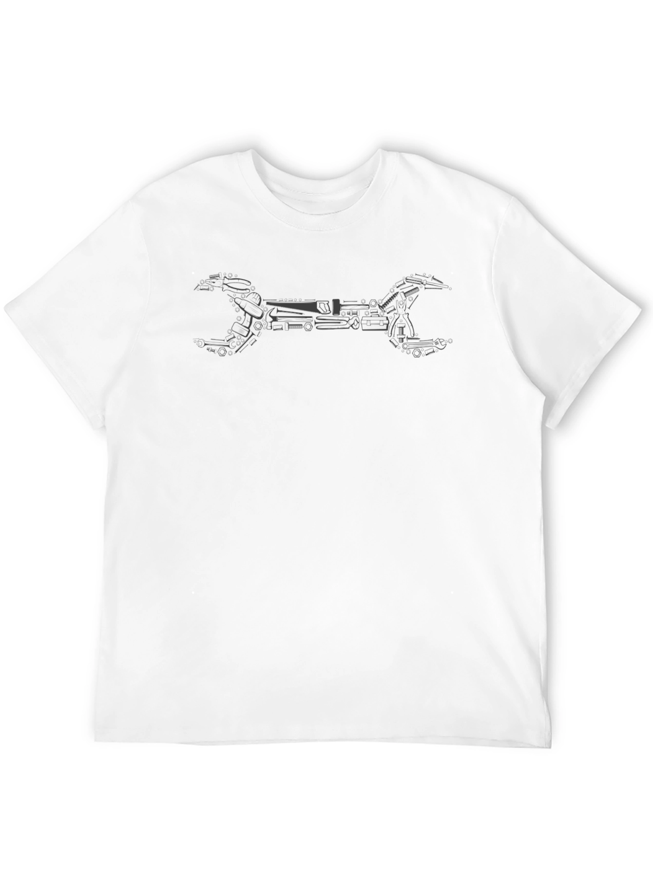 Black Tool Wrench Graphic Tee - Mechanic Gift view 12