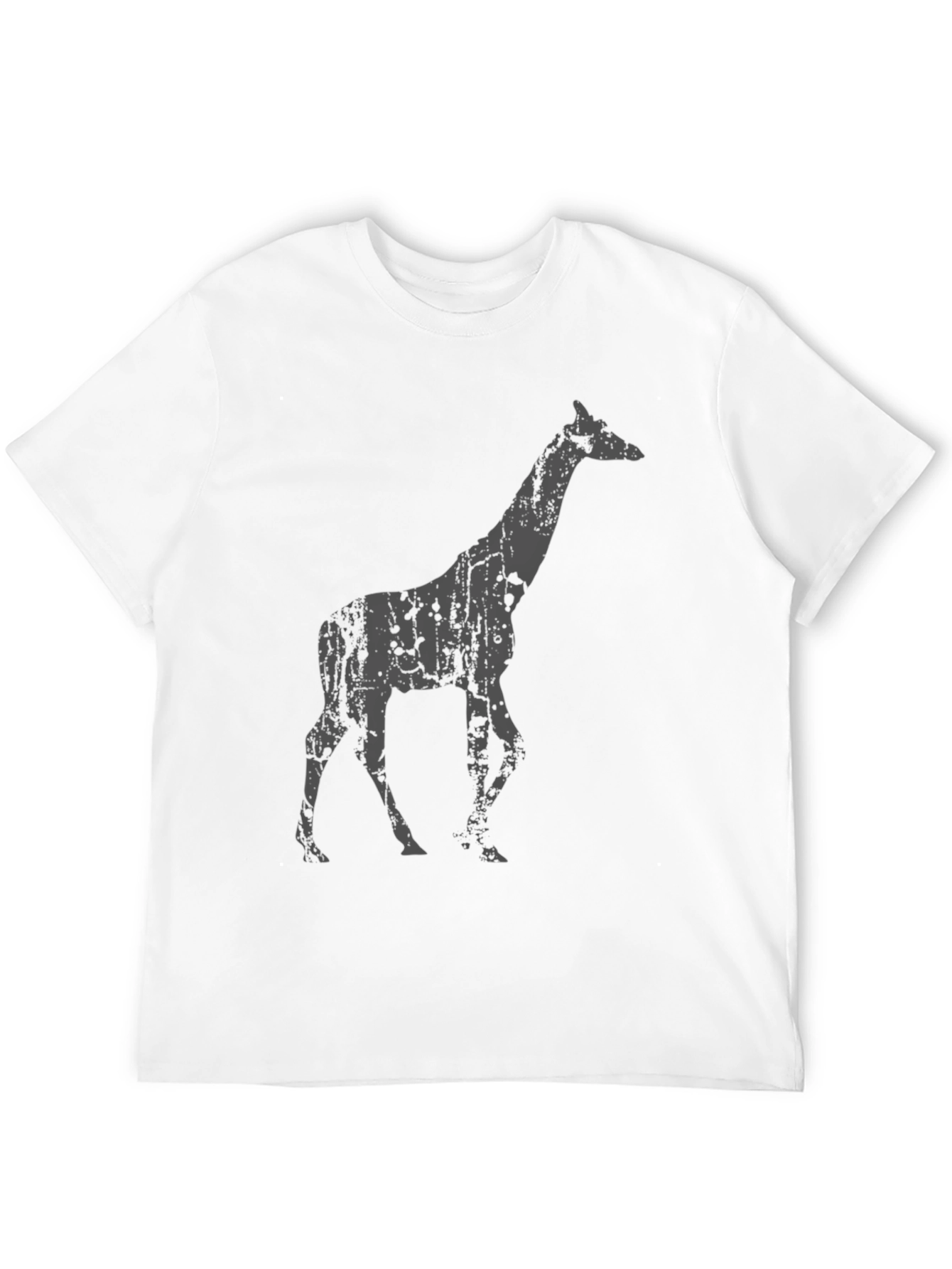 Black Giraffe Graphic Black T-Shirt view 12