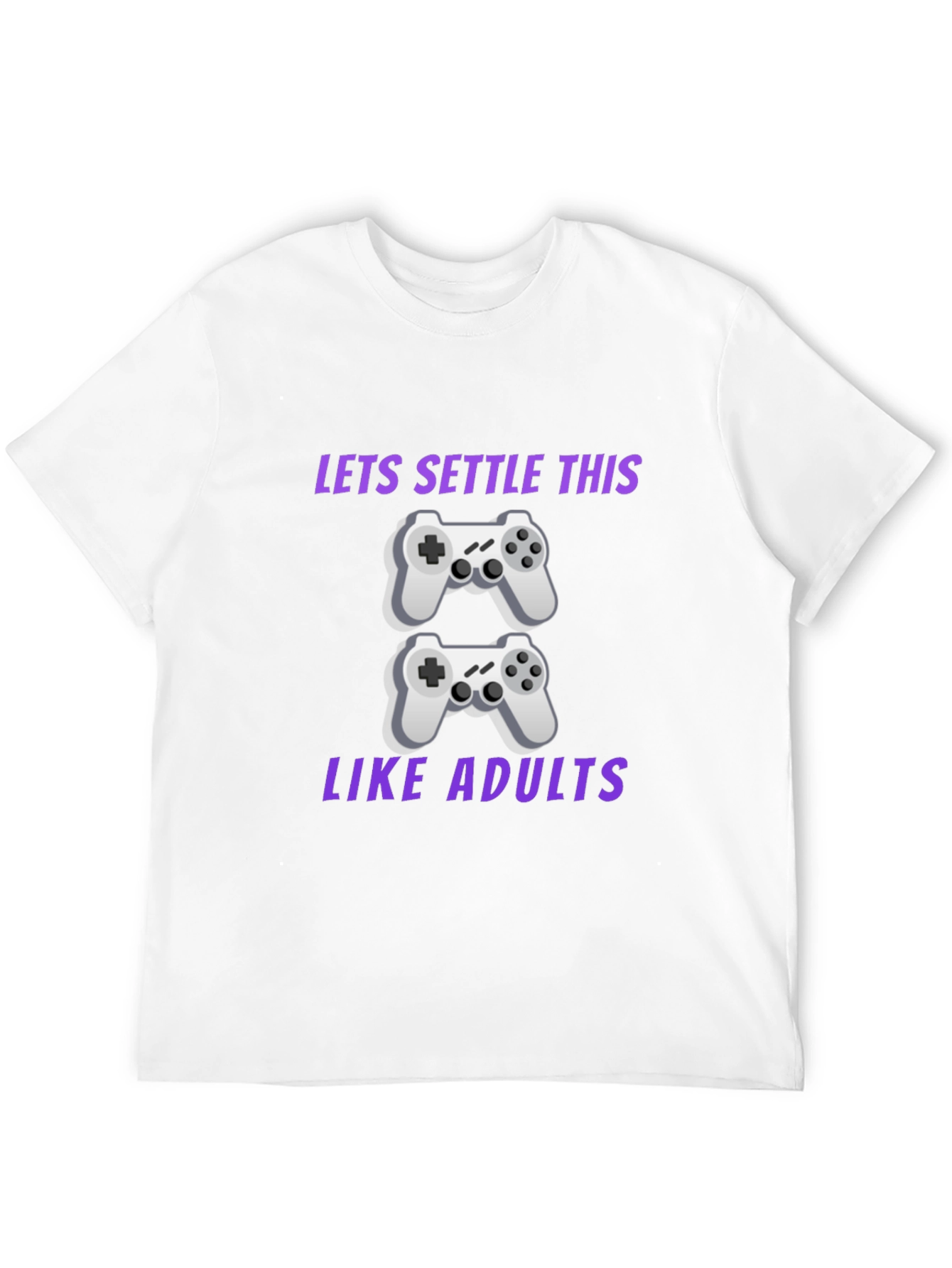 Black Gamer T-Shirt: Let's Settle This Like Adults view 12