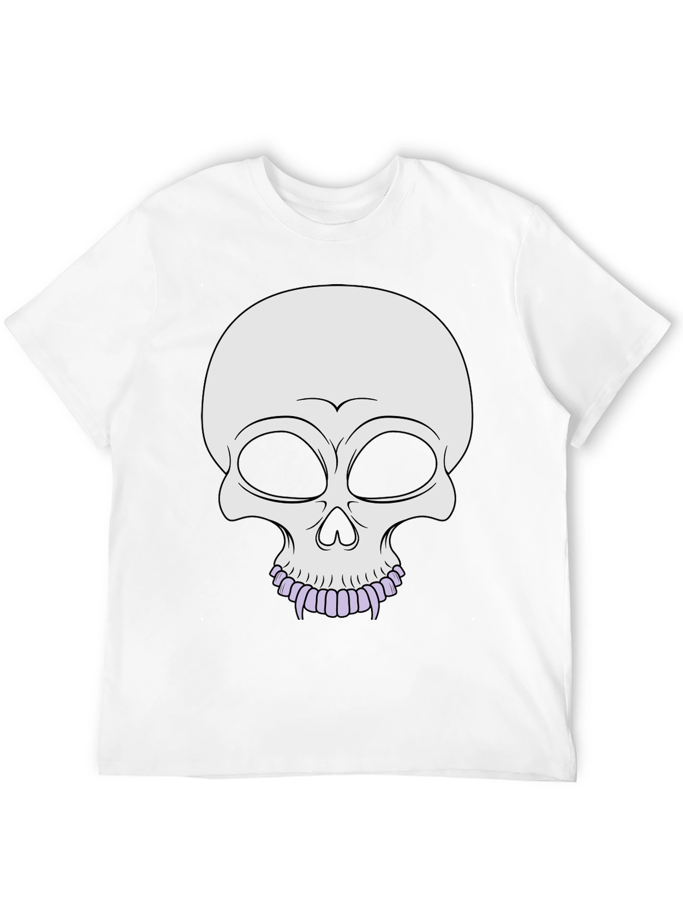 Black Skull Graphic Tee - Stylish Halloween Apparel view 12