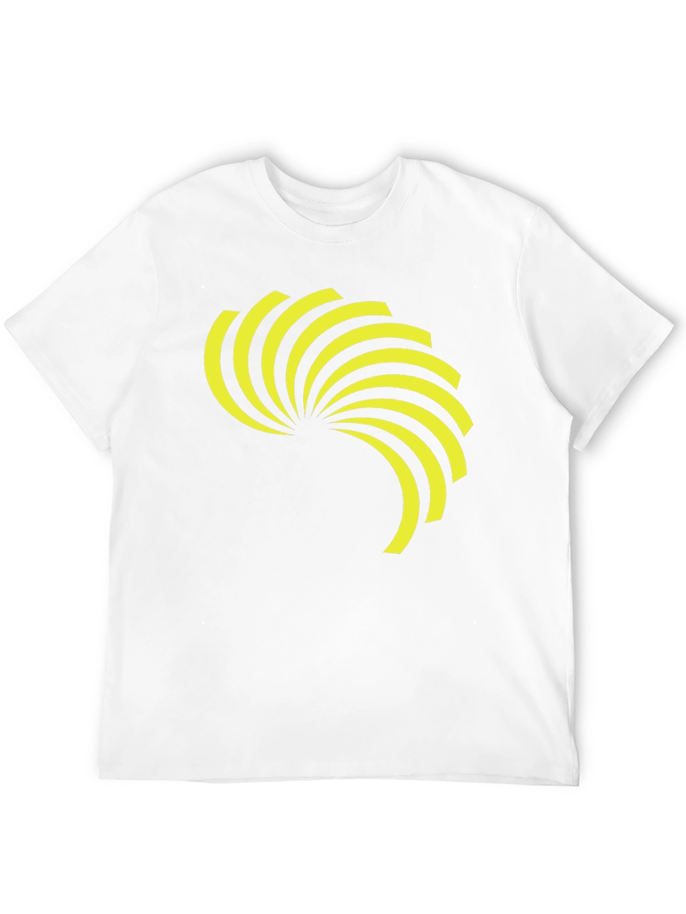 Black Men's Black Tee with Graphic Design view 12