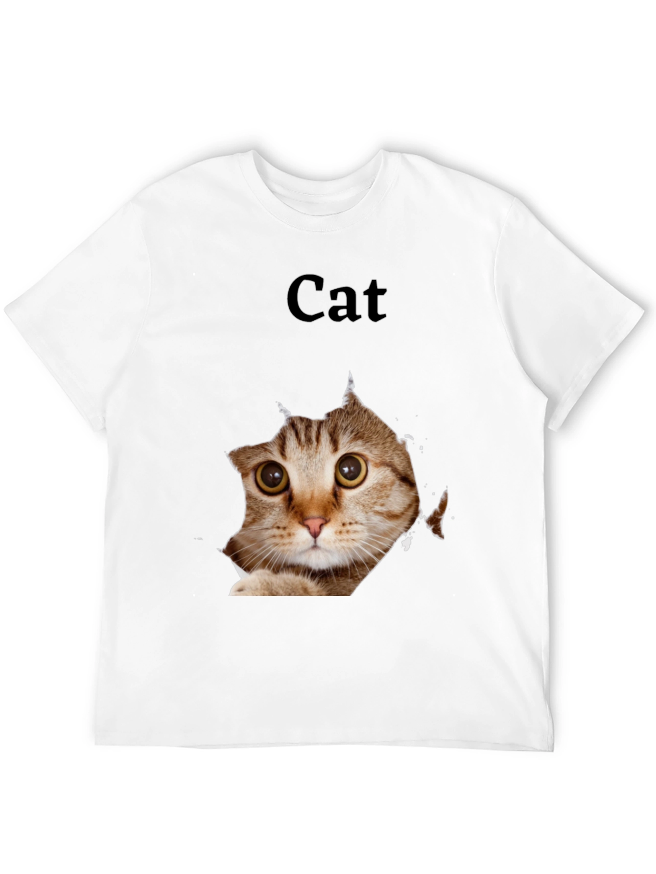 Black Cat Peek Graphic Tee - Black view 12