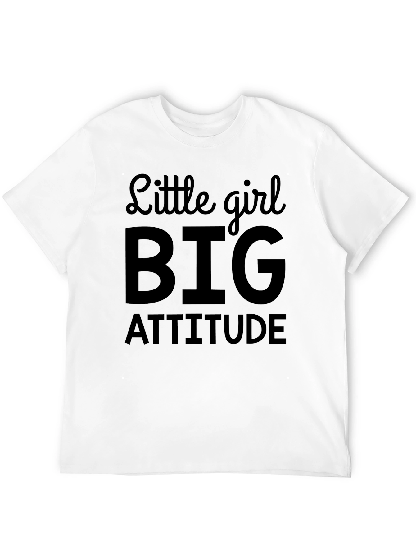 Black Little Girl Big Attitude Graphic T-Shirt view 12