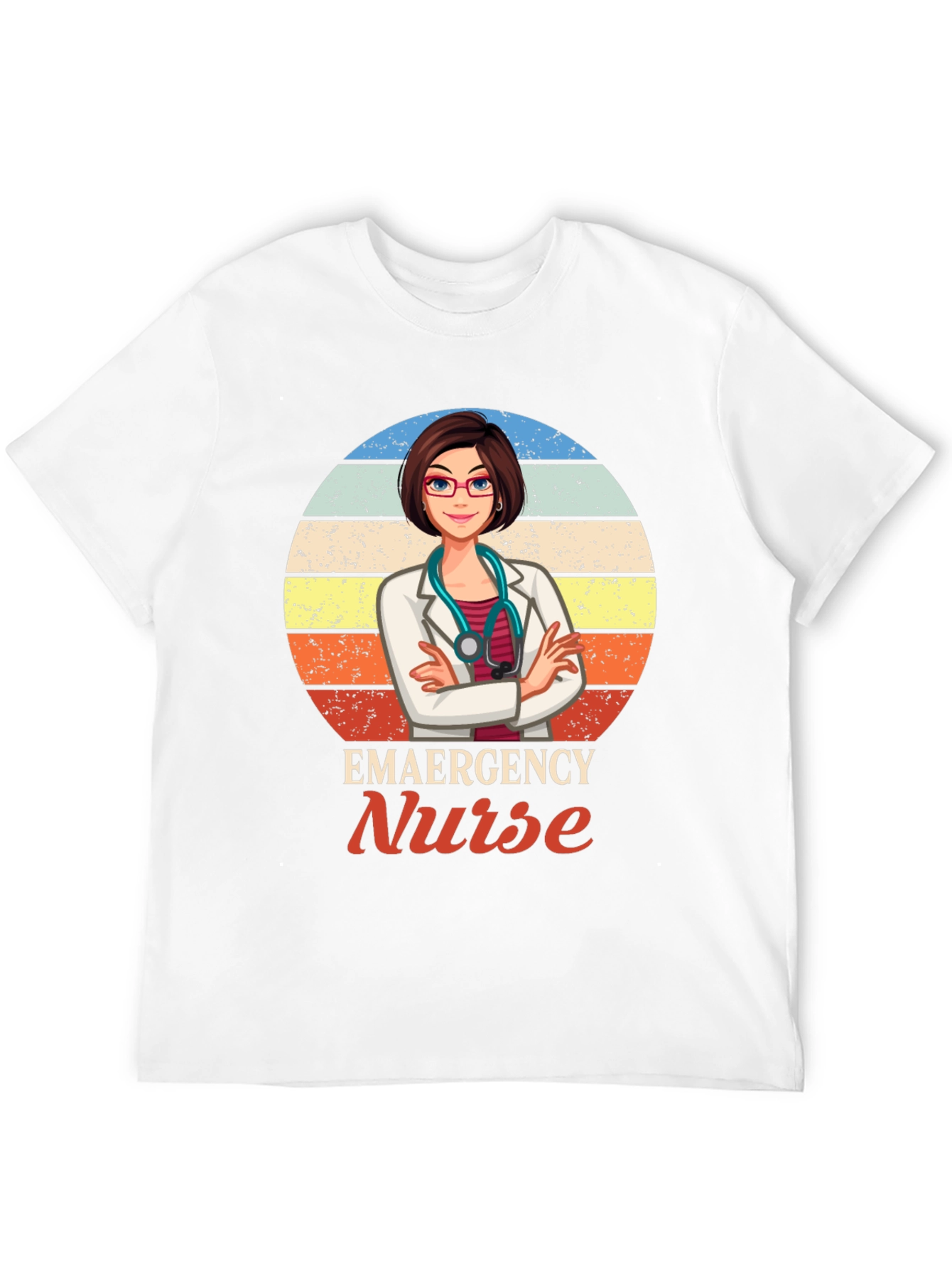 Black Emergency Nurse Graphic T-Shirt view 12