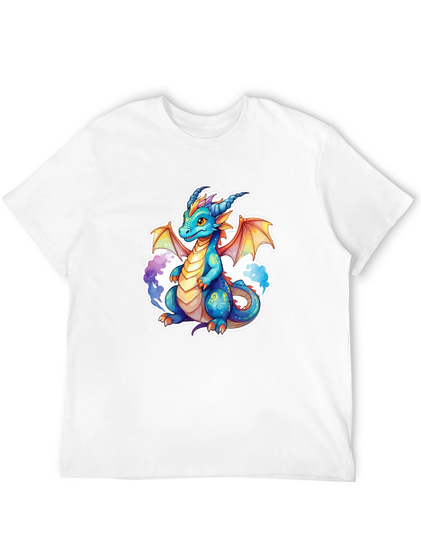 Black Dragon Graphic Tee - Fantasy Art Shirt view 12