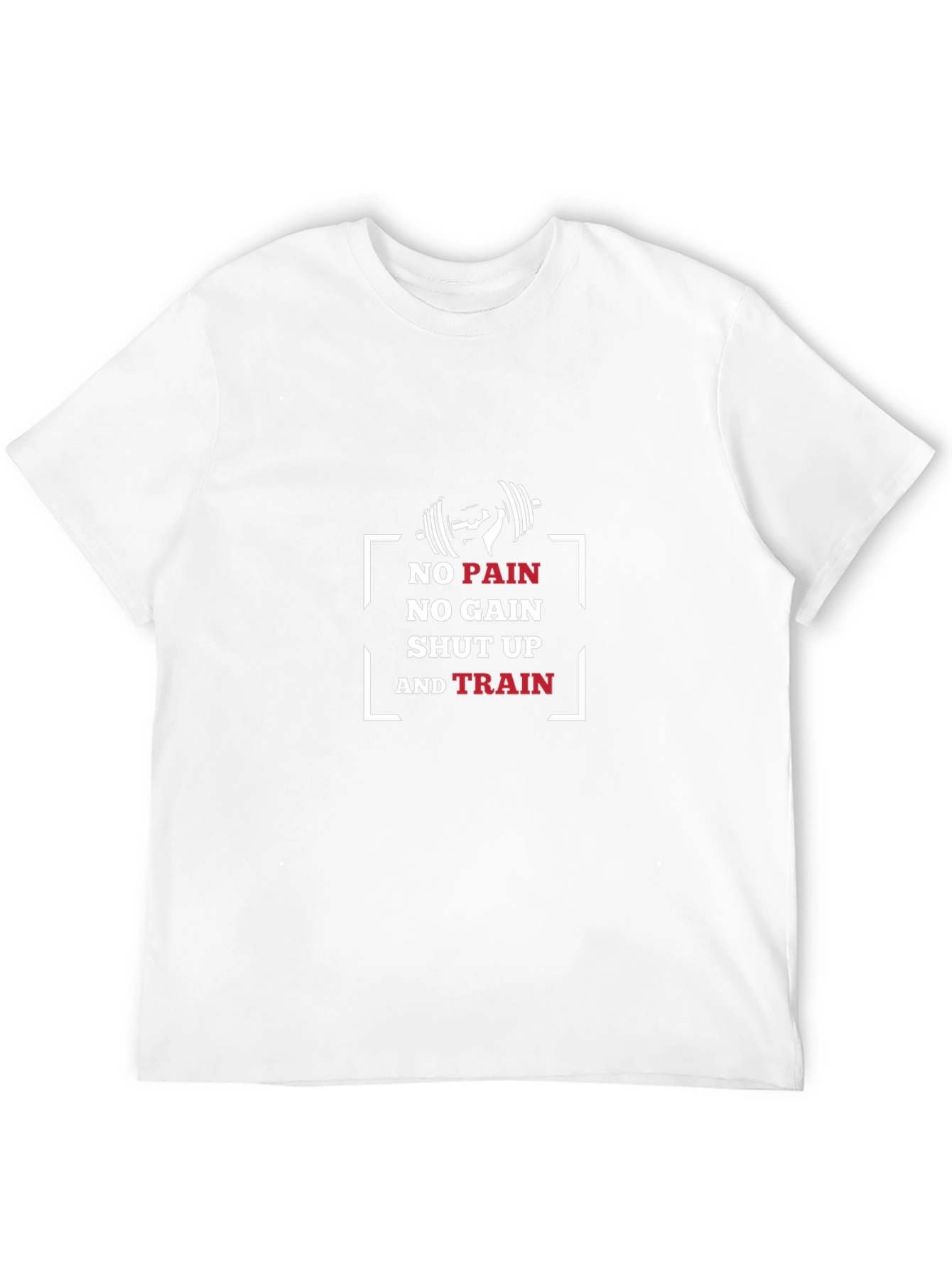 Black No Pain No Gain Training T-Shirt view 12