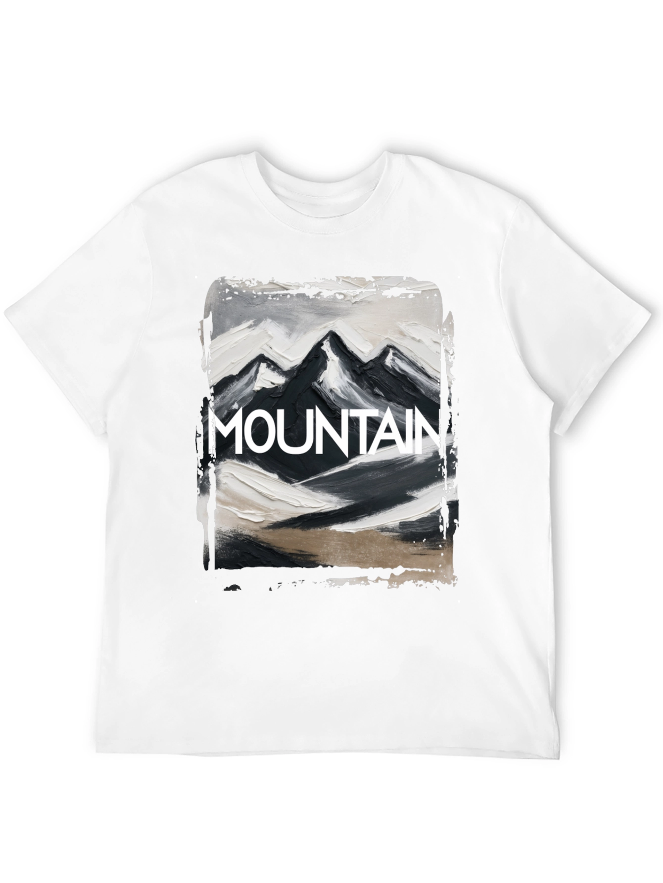 Black Mountain Graphic Tee - Black Cotton Blend view 12