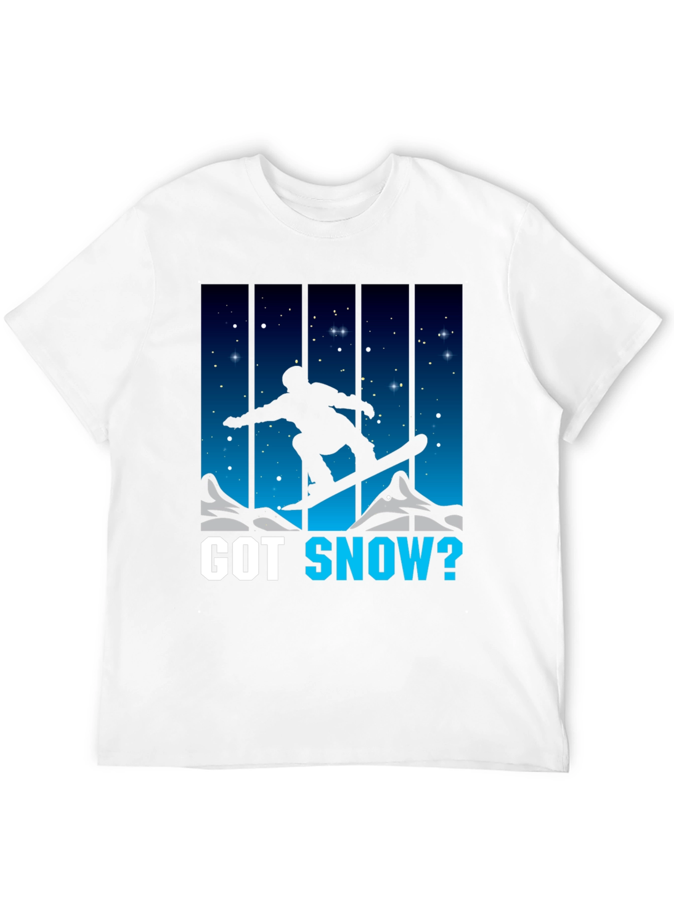 Black Got Snow? Snowboarding T-Shirt view 12