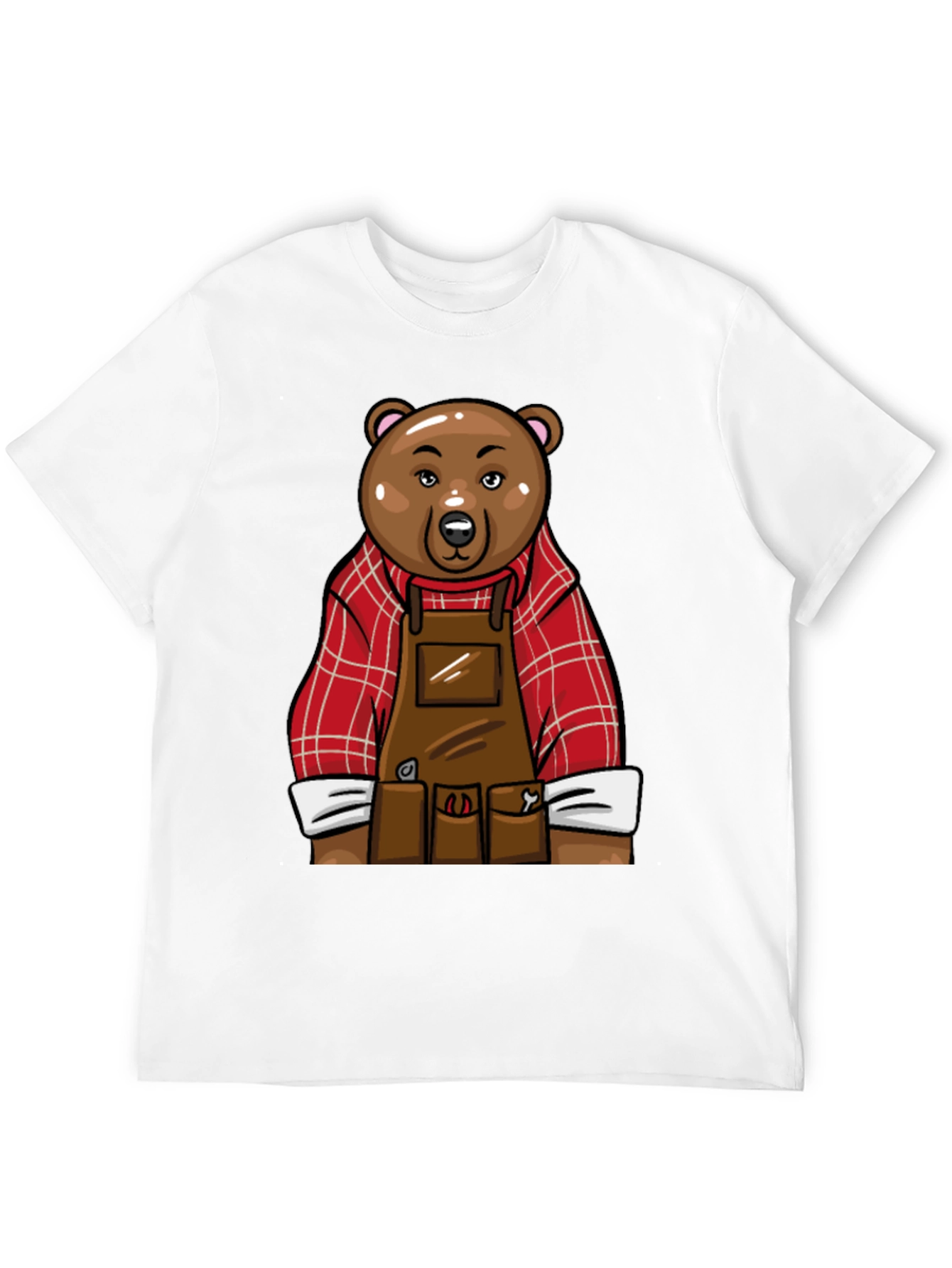 Black Lumberjack Bear Graphic T-Shirt - Black view 12