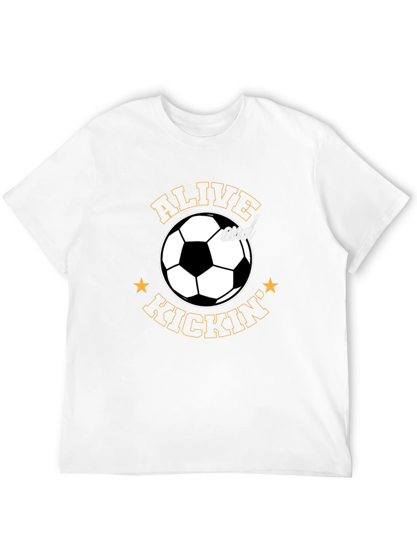 Black Alive and Kickin' Soccer T-Shirt view 12
