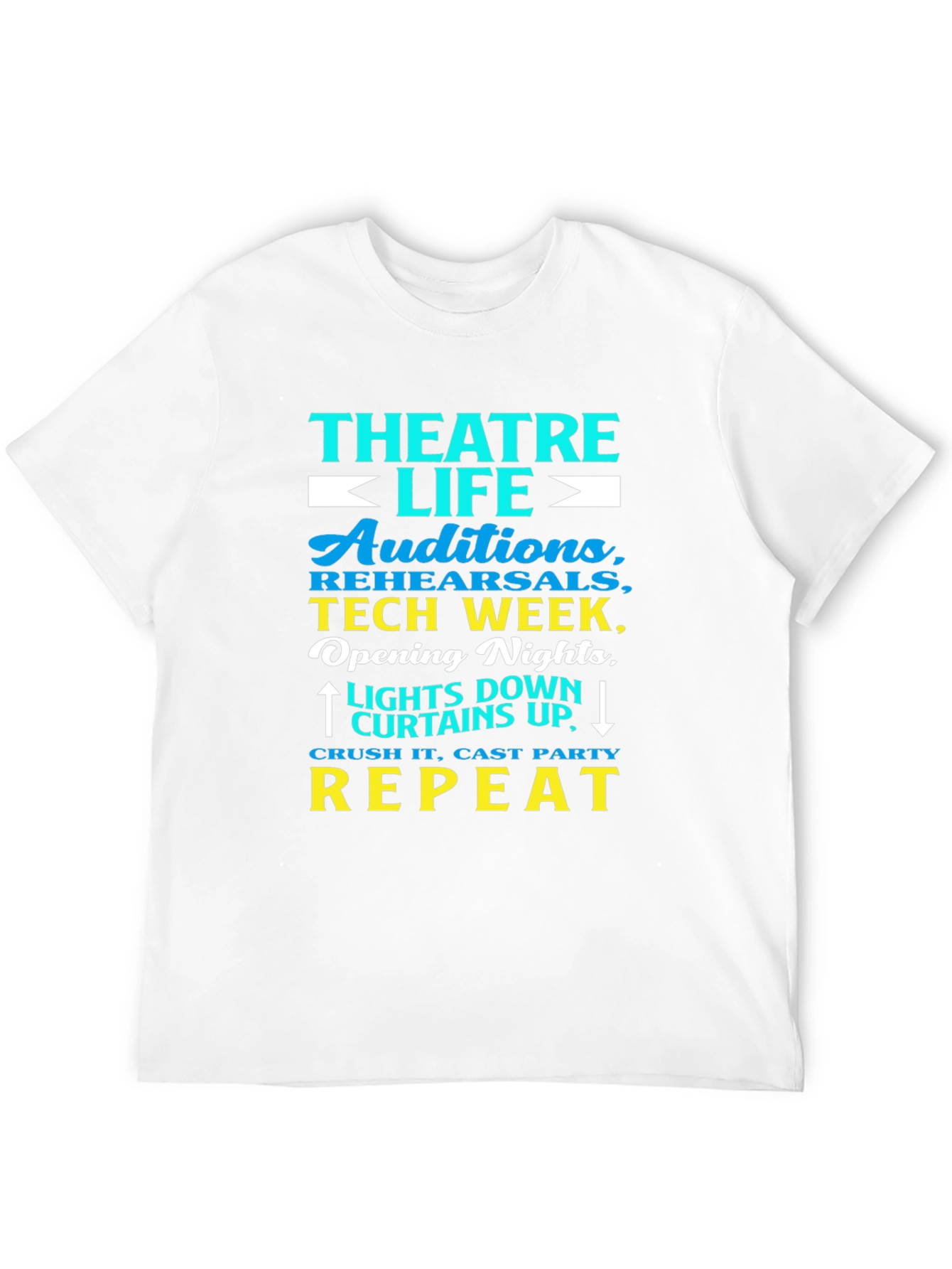 Black Theatre Life Tee: Auditions, Tech Week, Repeat! view 12