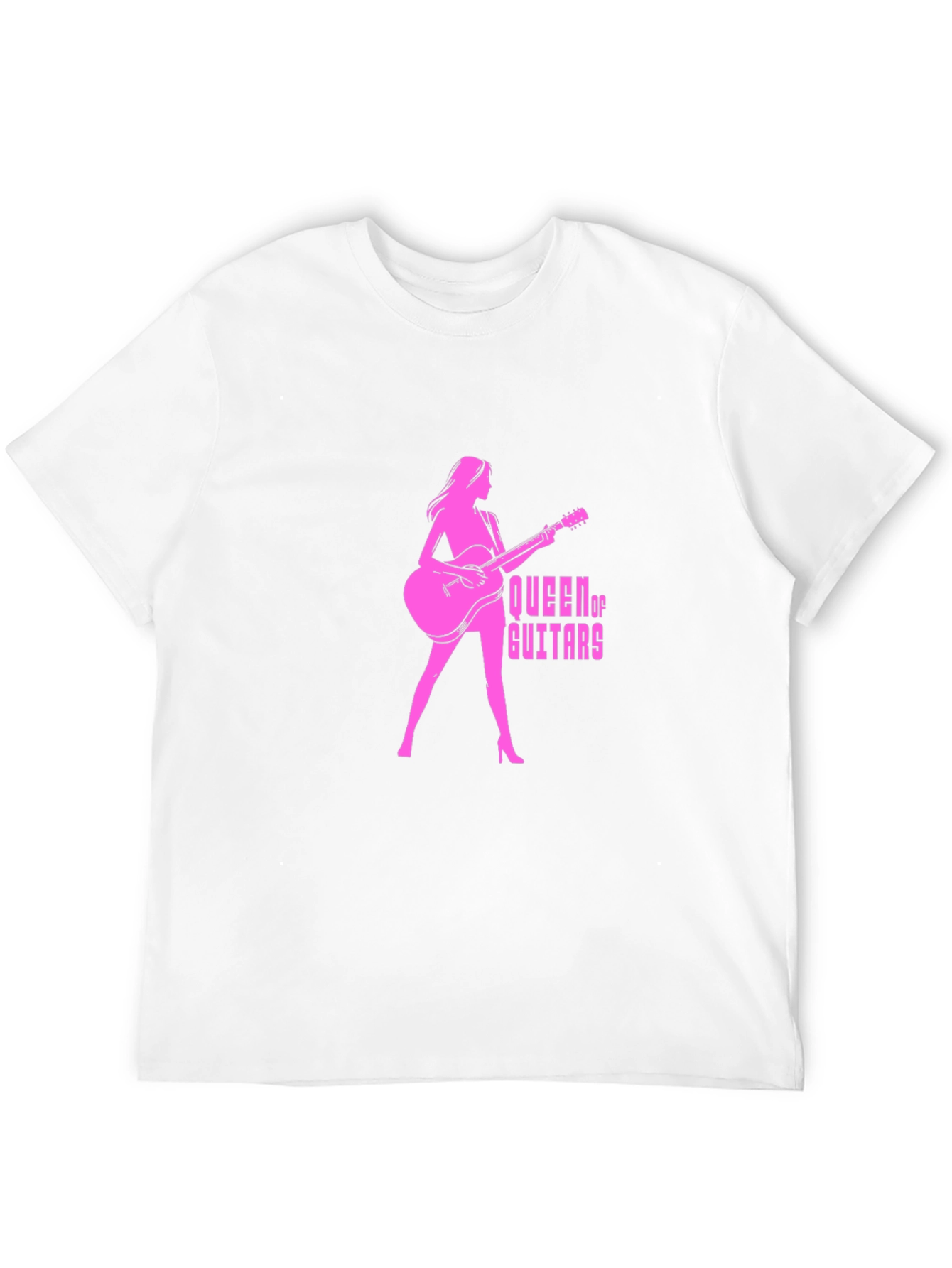 Black Queen of Guitars Black Graphic T-Shirt view 12