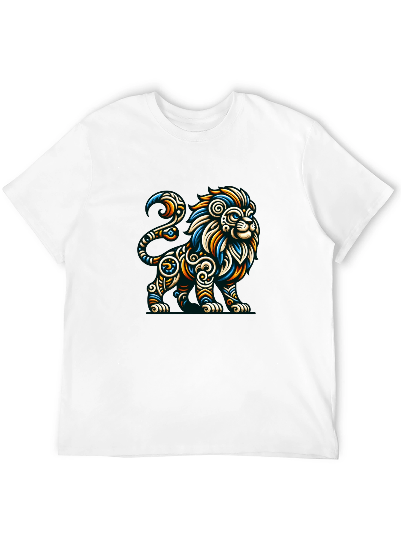 Black Lion Graphic Tee - Men's Black T-Shirt view 12