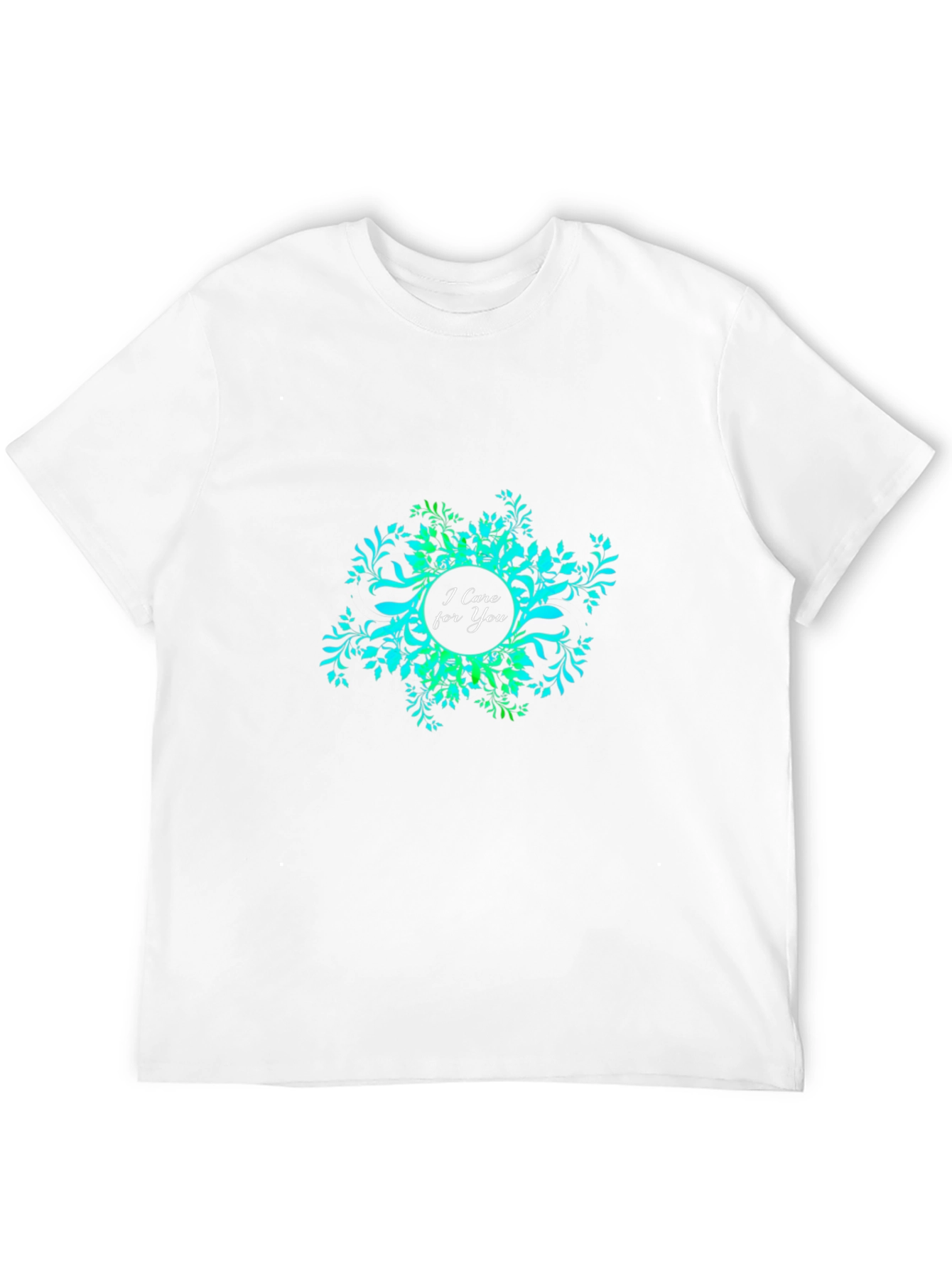 Black I Care For You Floral Graphic Black T-Shirt view 12