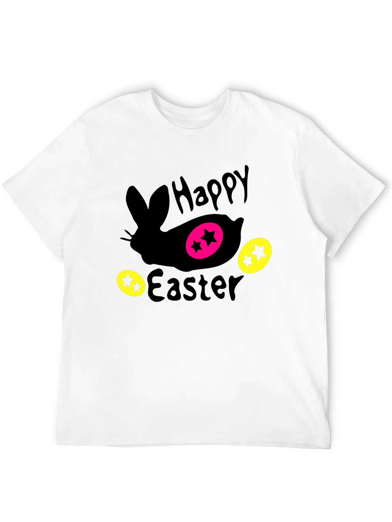 Black Happy Easter Bunny T-Shirt view 12