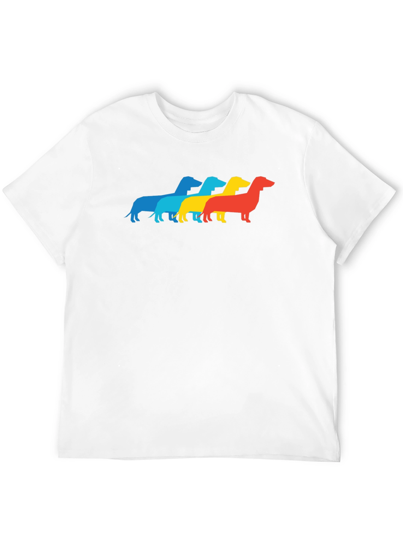 Black Retro Dachshund T-Shirt - Pop Art Wiener Dog Tee view 12