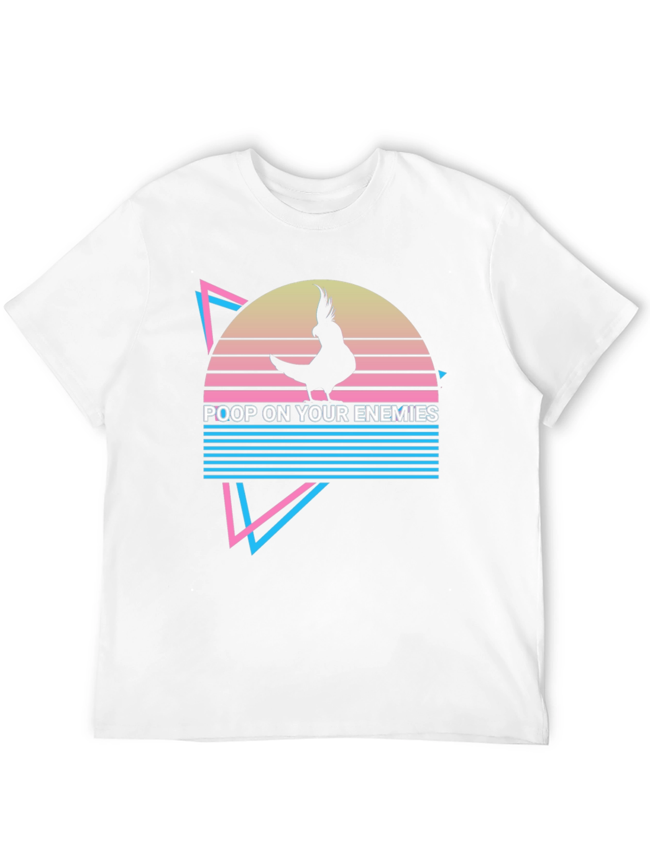 Black Poop On Your Enemies Cockatiel T-Shirt view 12