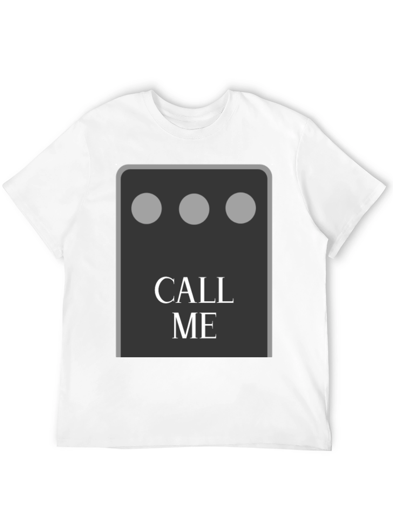 Black Call Me Graphic Tee - Fun & Unique Design view 12