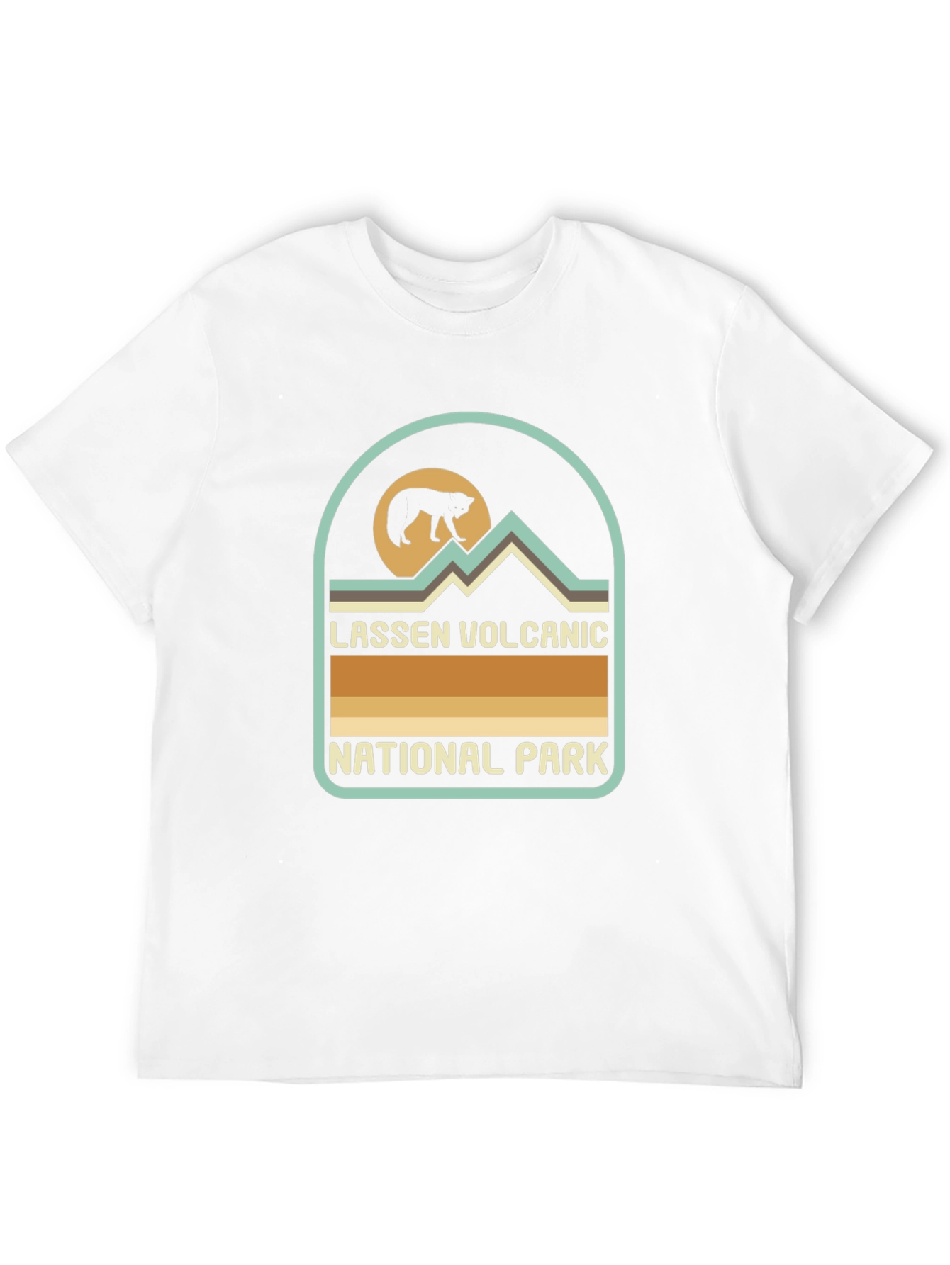 Black Lassen Volcanic National Park Black T-Shirt view 12