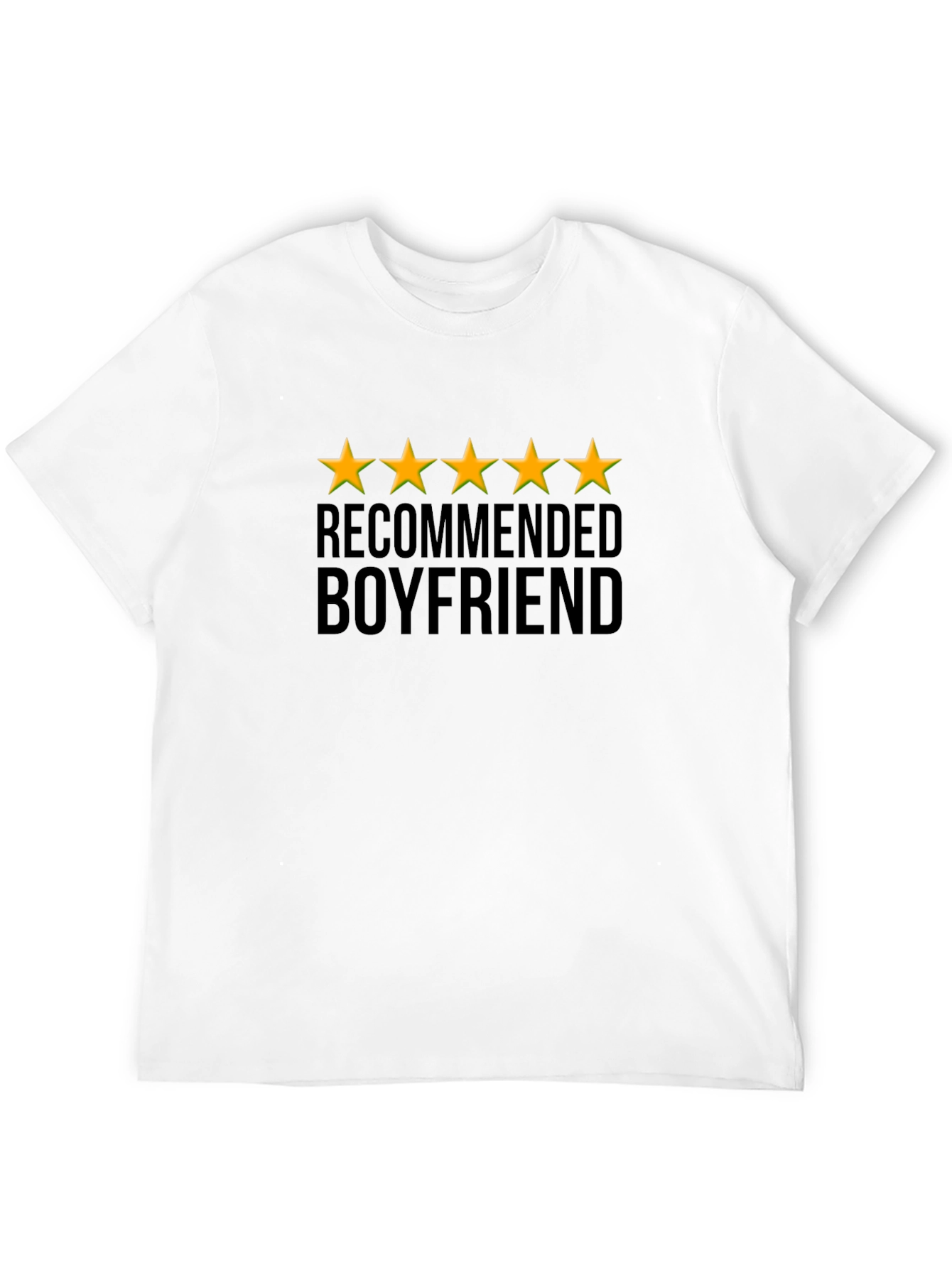 Black 5-Star Recommended Boyfriend Black T-Shirt view 12