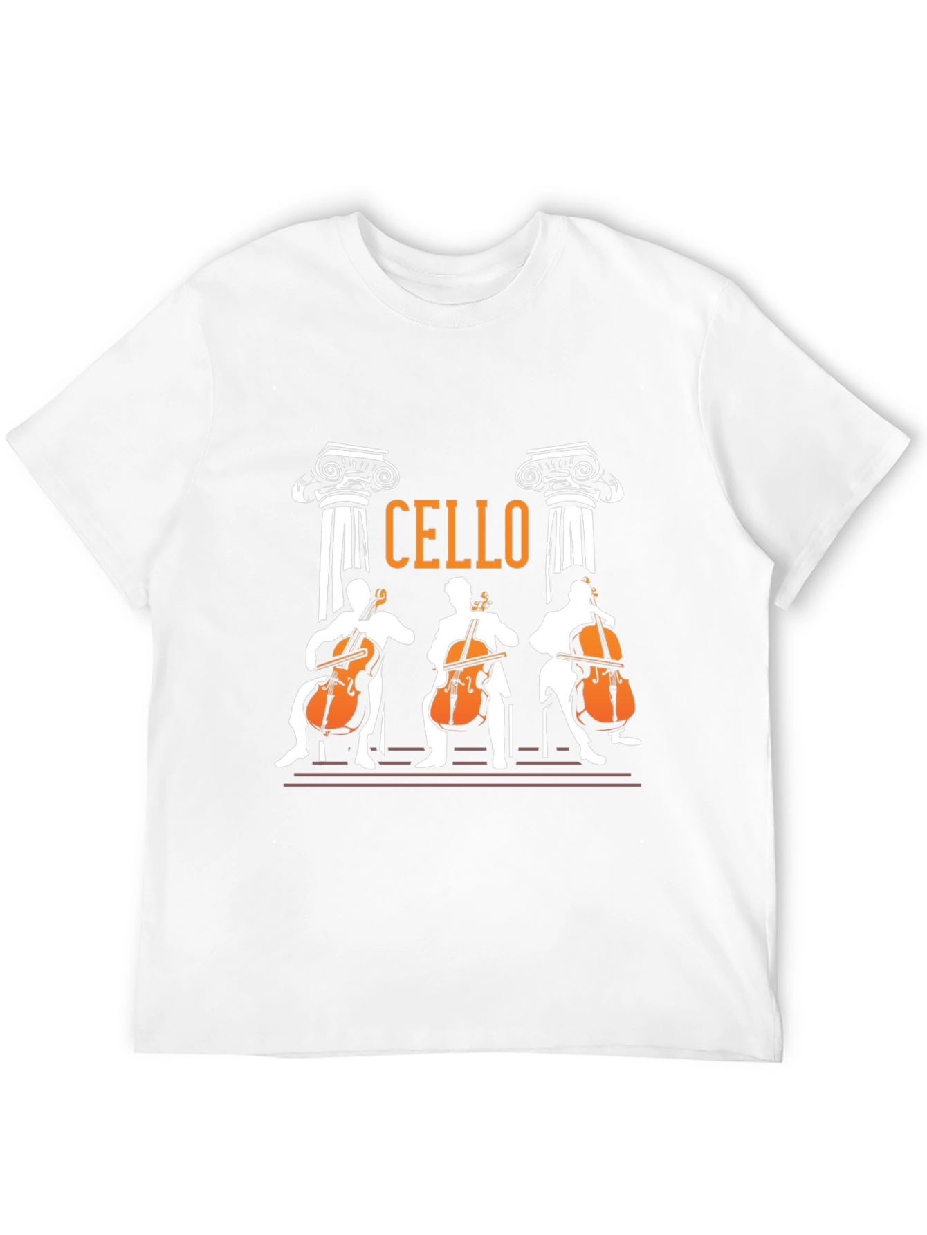 Black Cello Players Graphic T-Shirt - Musician Tee view 12
