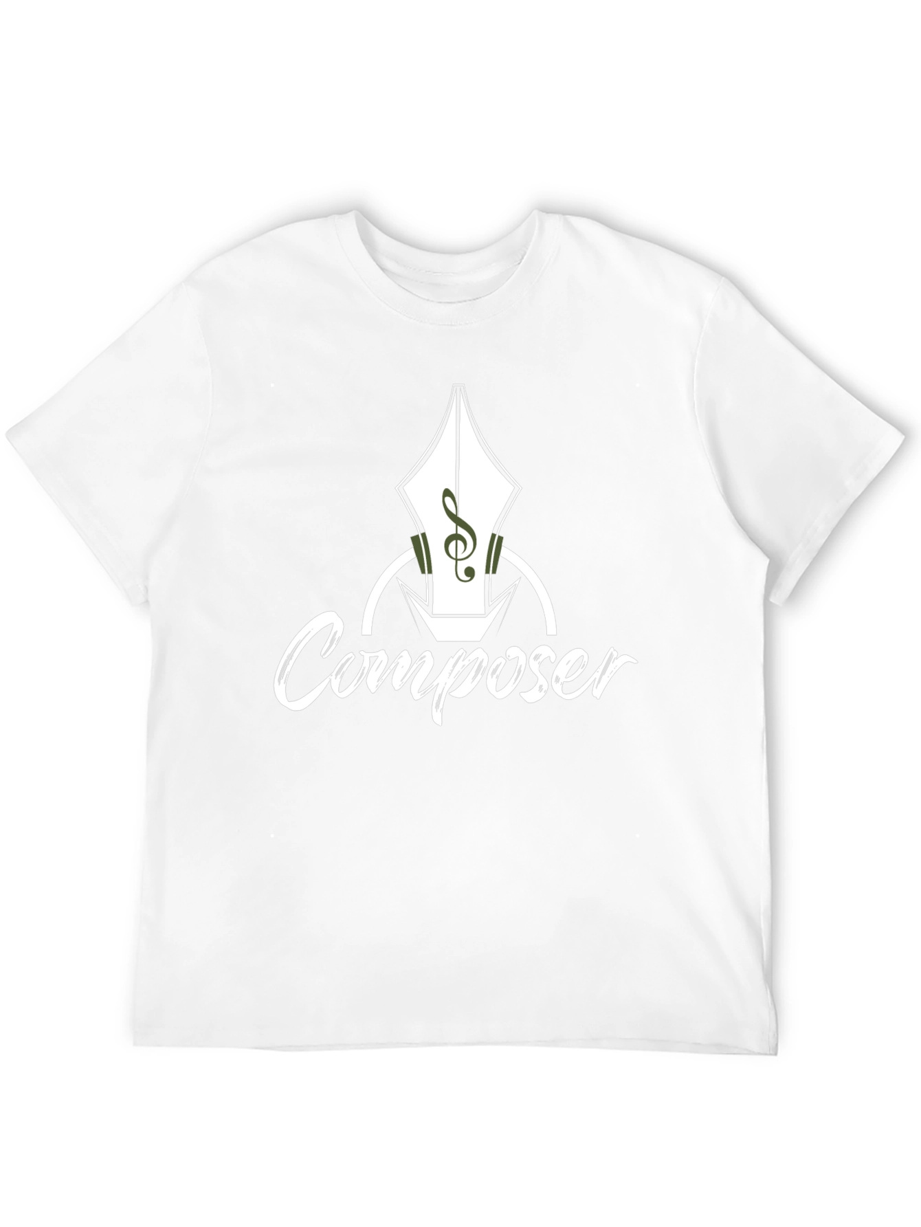 Black Composer T-Shirt - Music Pen Design view 12
