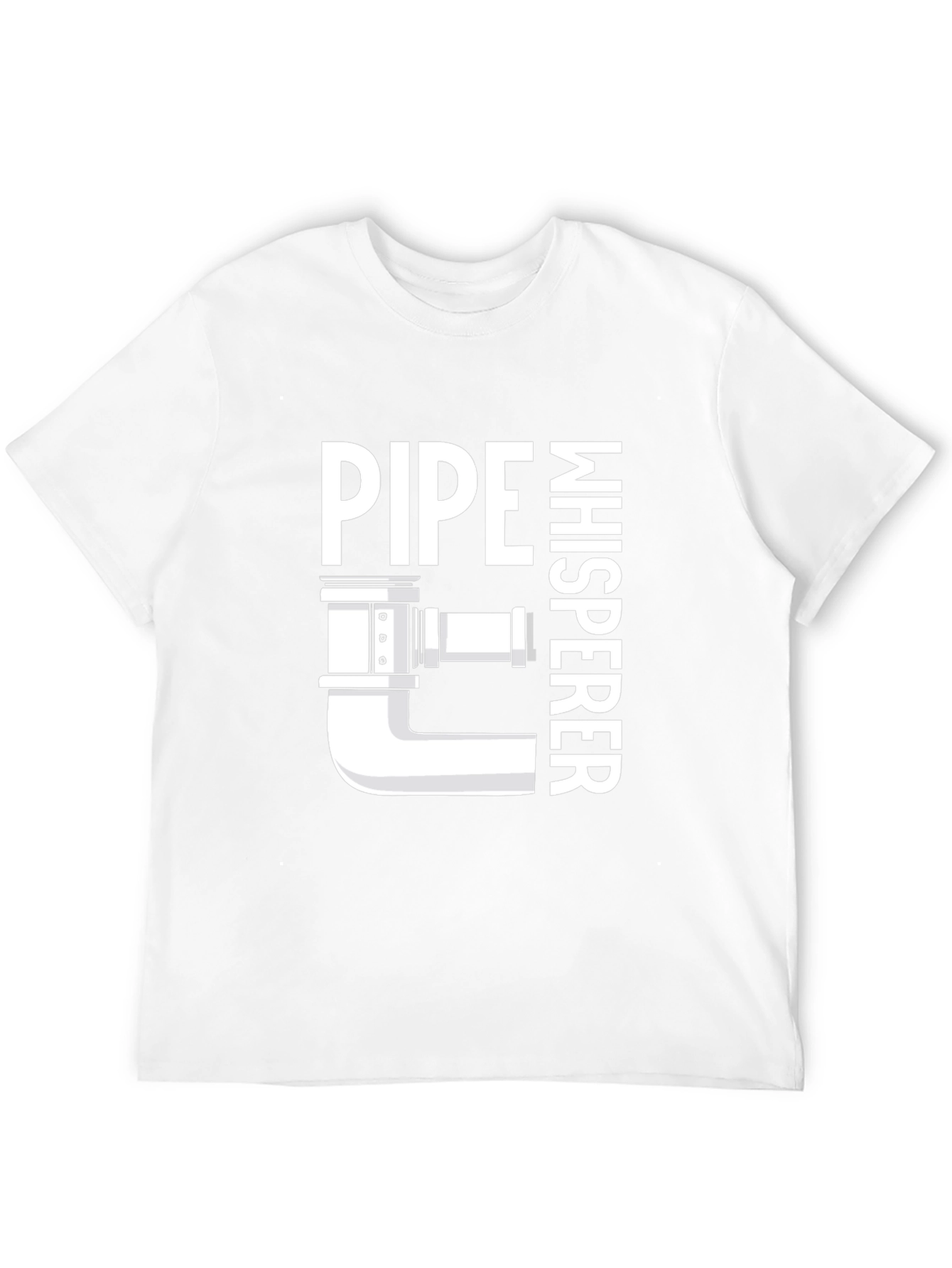 Black Pipe Whisperer T-Shirt - Plumbing Humor Tee view 12