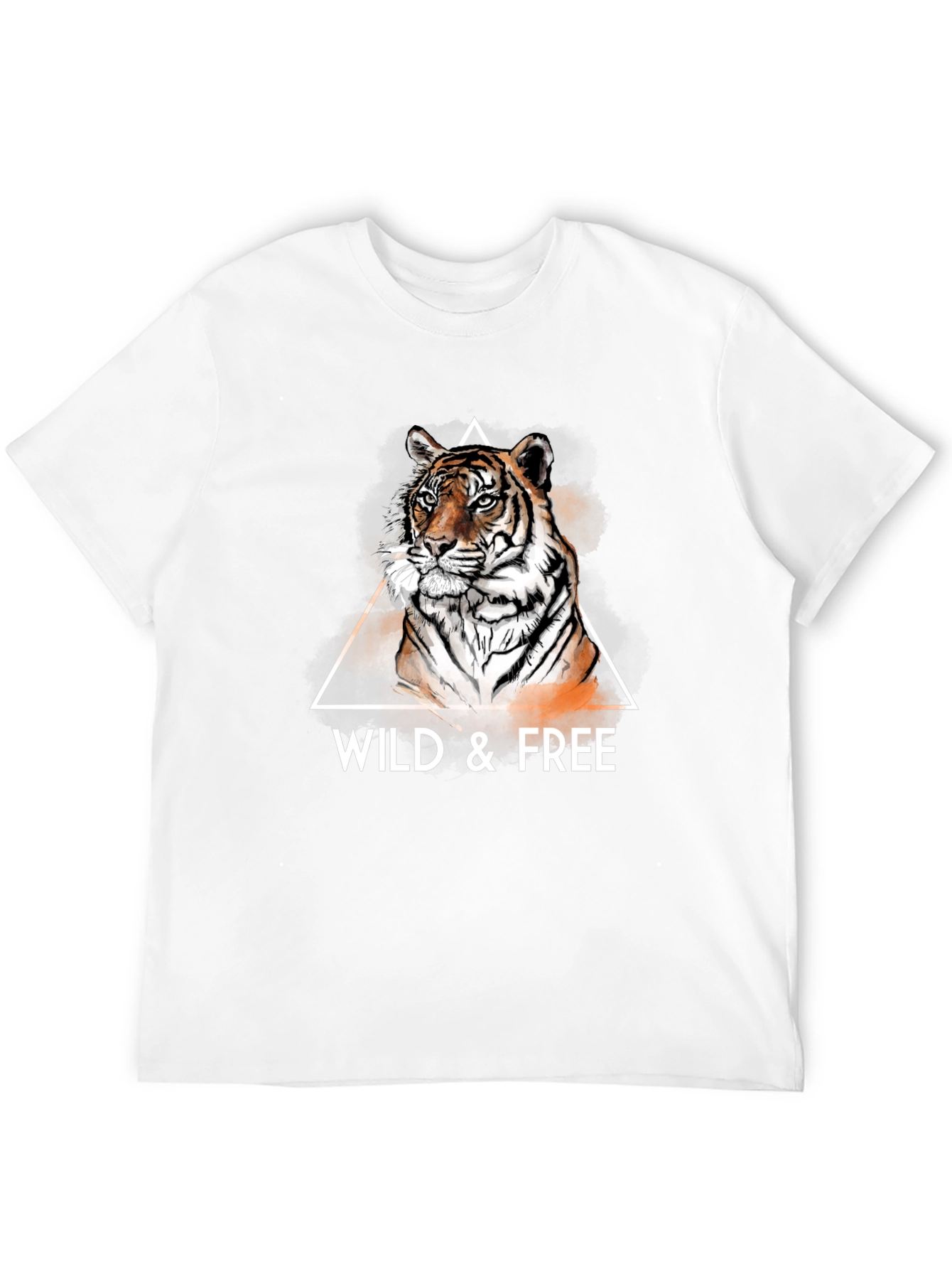 Black Wild & Free Tiger Graphic Tee - Cool Men's T-Shirt view 12