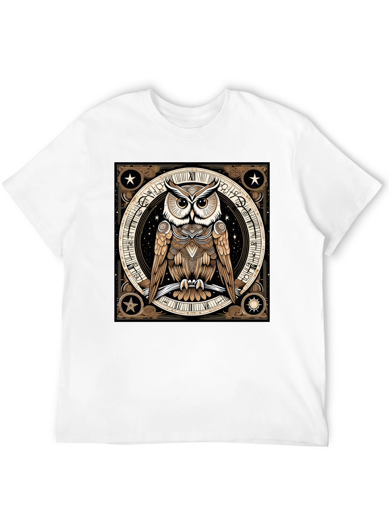Black Mystic Owl Graphic Tee - Black view 12