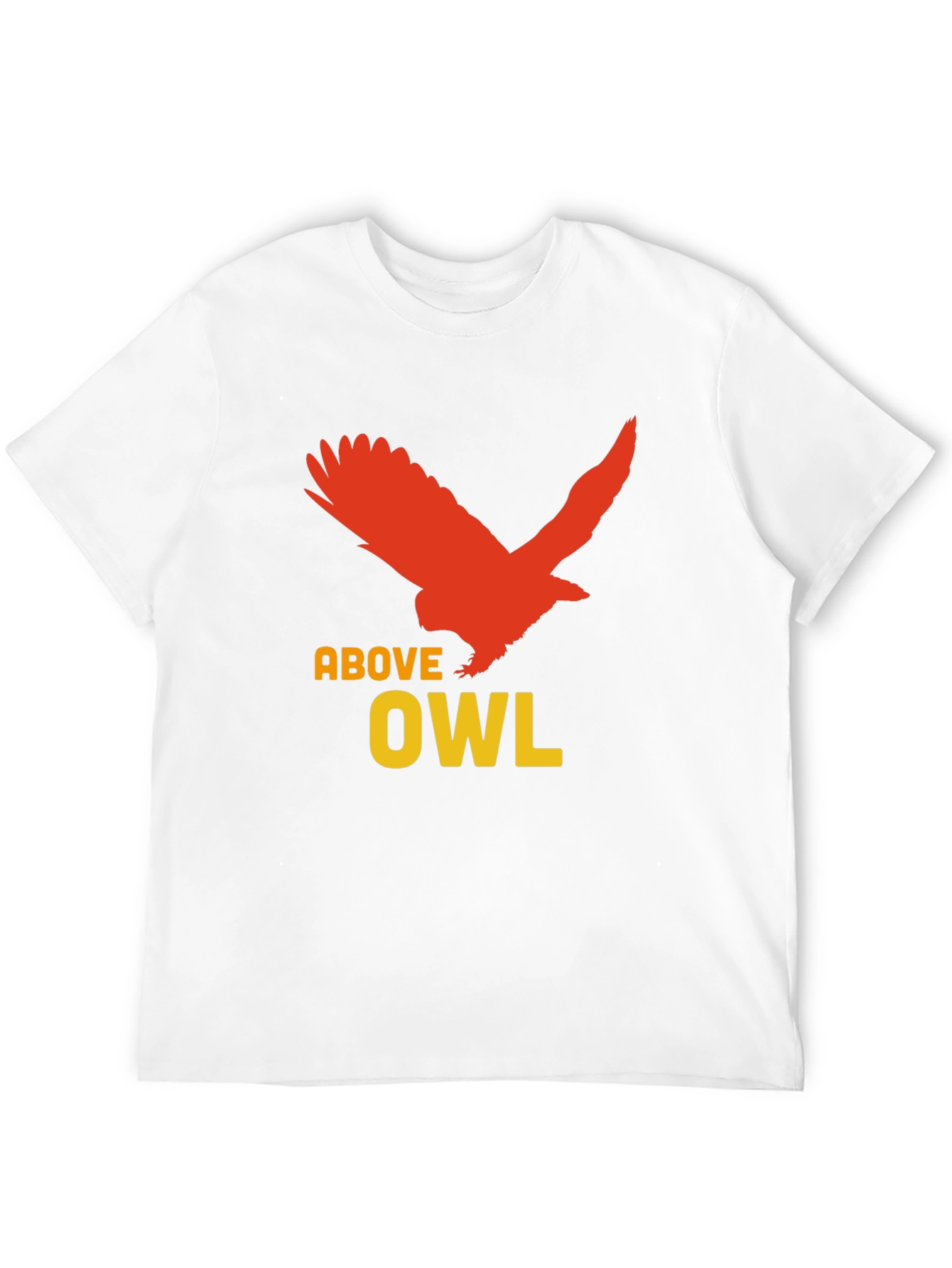 Black Above Owl Graphic Tee - Unique Bird Design view 12